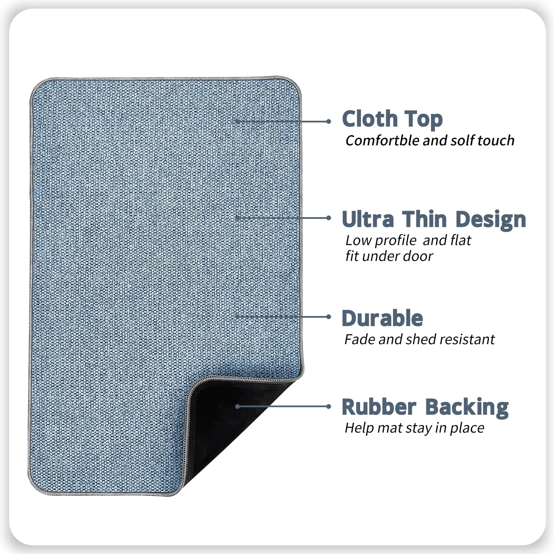 Bath Mat Ultra Thin Bathroom Rugs