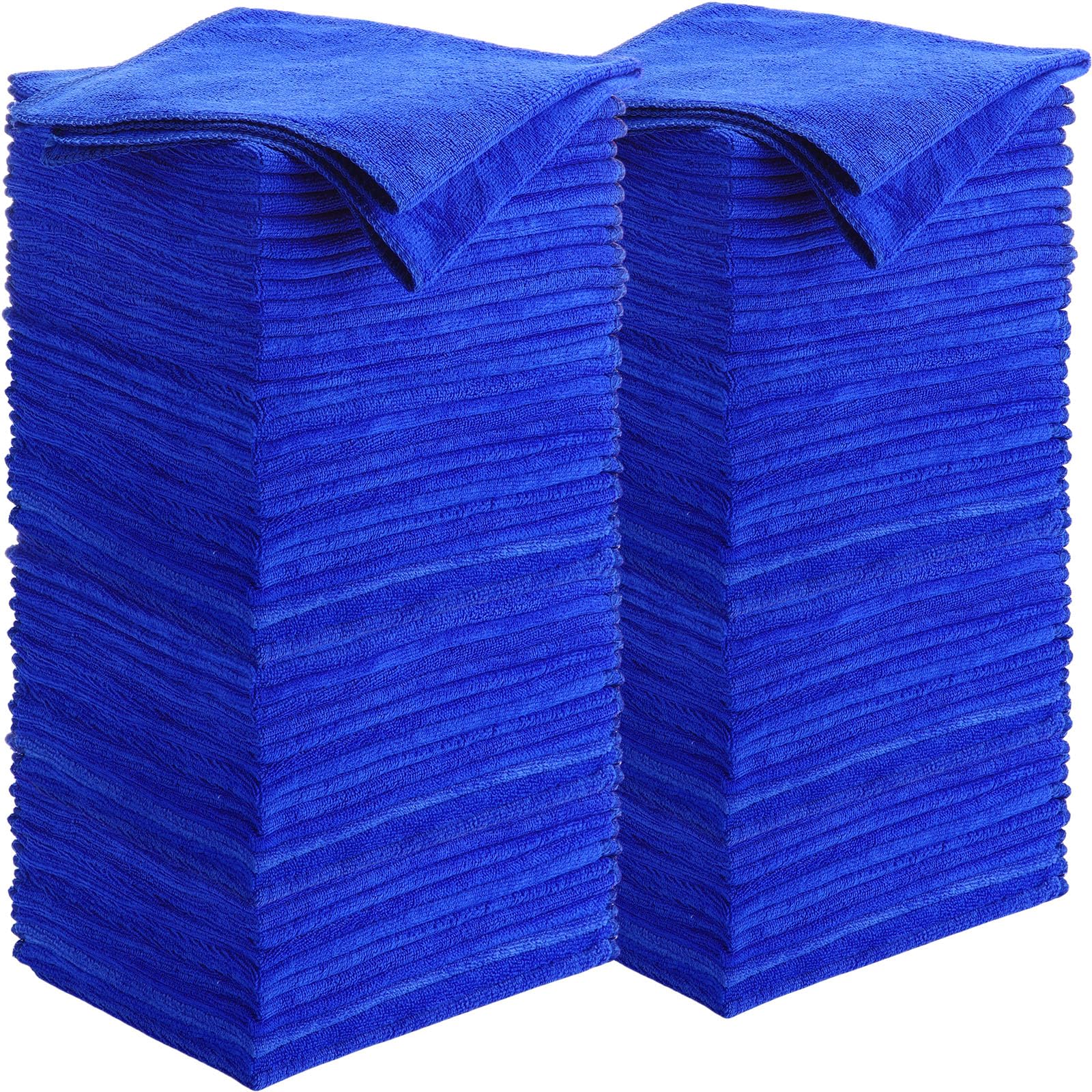Microfiber Cleaning Cloths for Cars 16 x 16 Inch Ultra Absorbent Car Towels Drying Reusable Cleaning Supplies House Kitchen Window Microfiber Towel (60 Count)