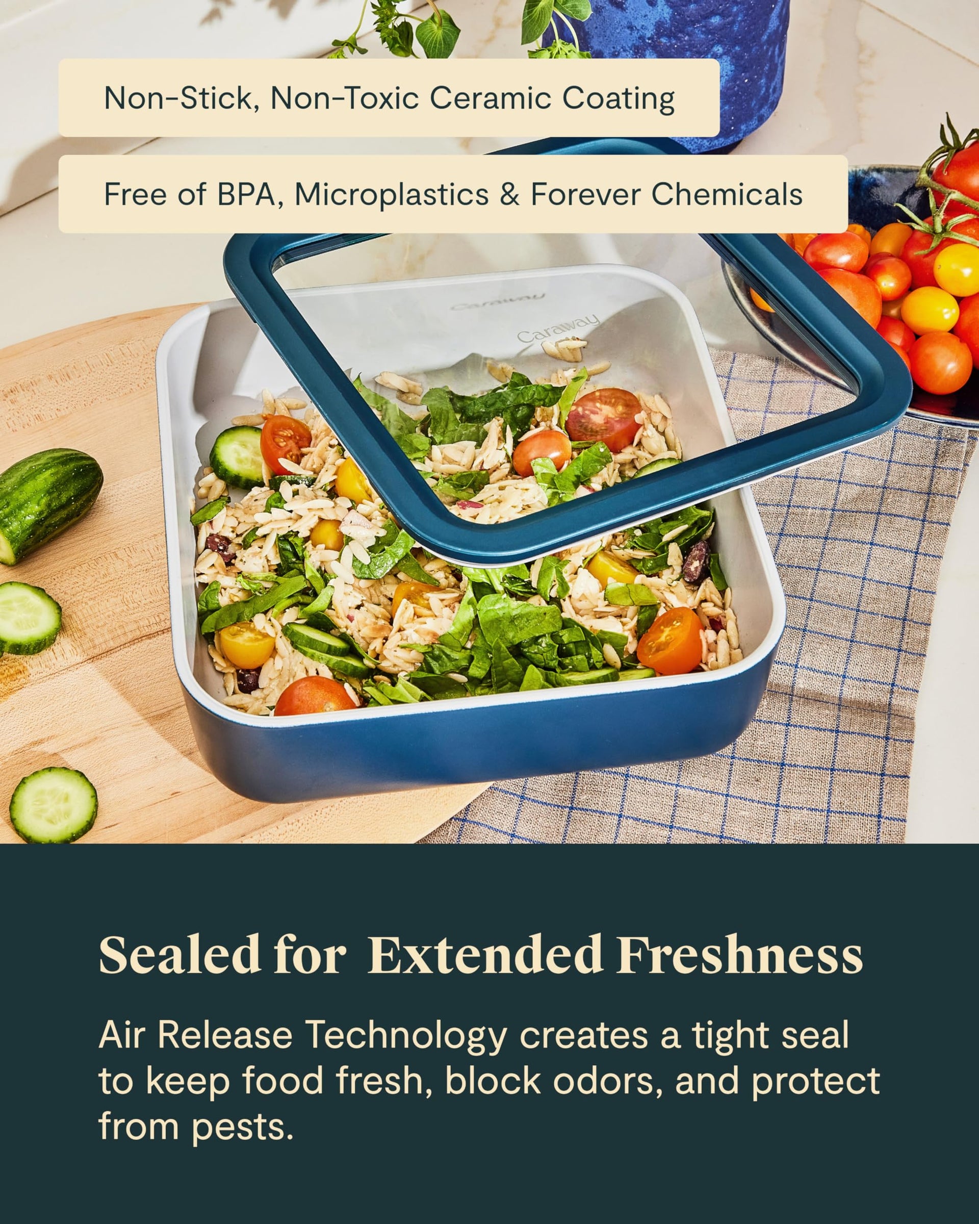2 Piece Glass Food Storage Set with Lids (2 Count)