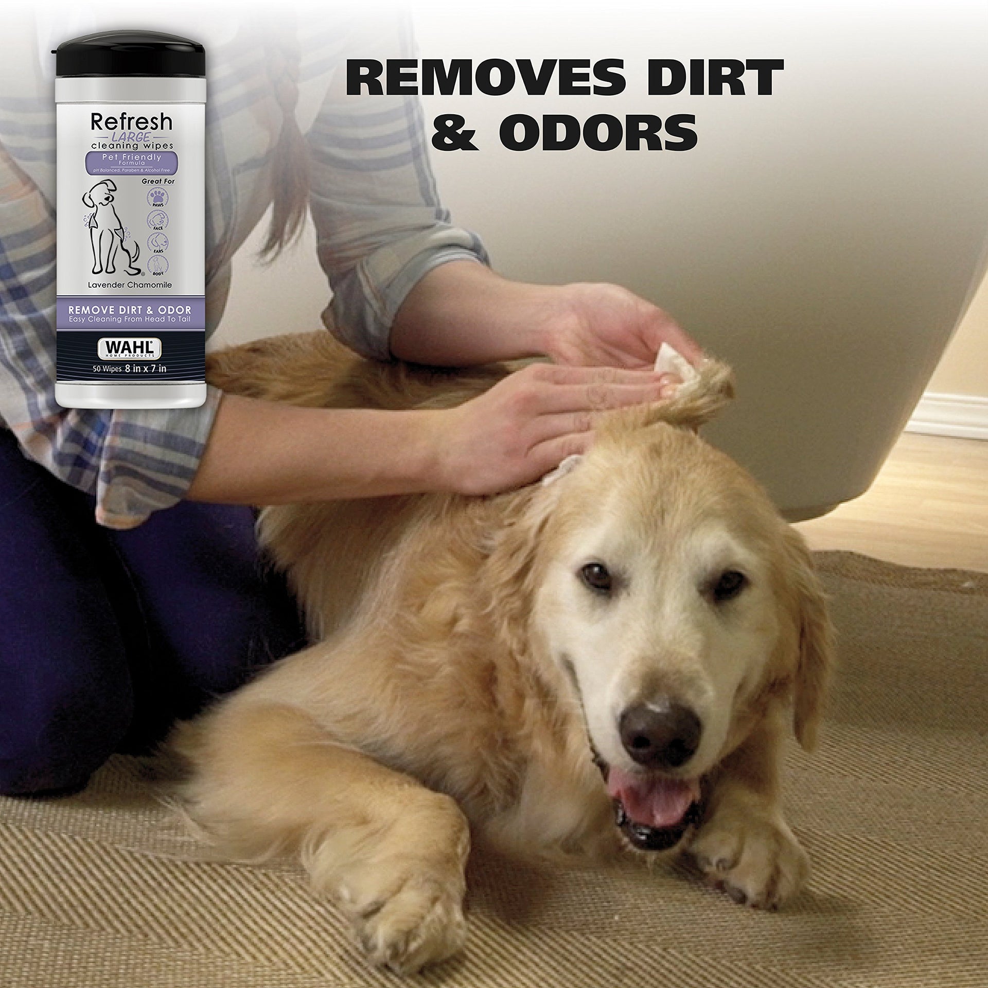 USA Pet Refresh Cleaning Wipes for Dogs (50 Count)