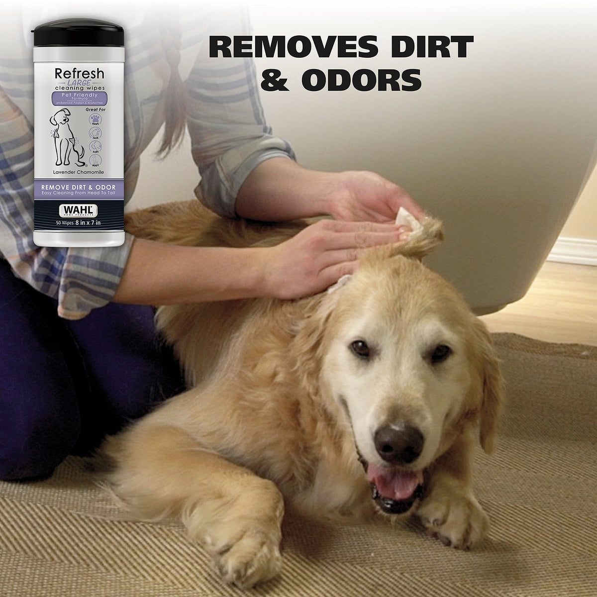 USA Pet Refresh Cleaning Wipes for Dogs (50 Count)