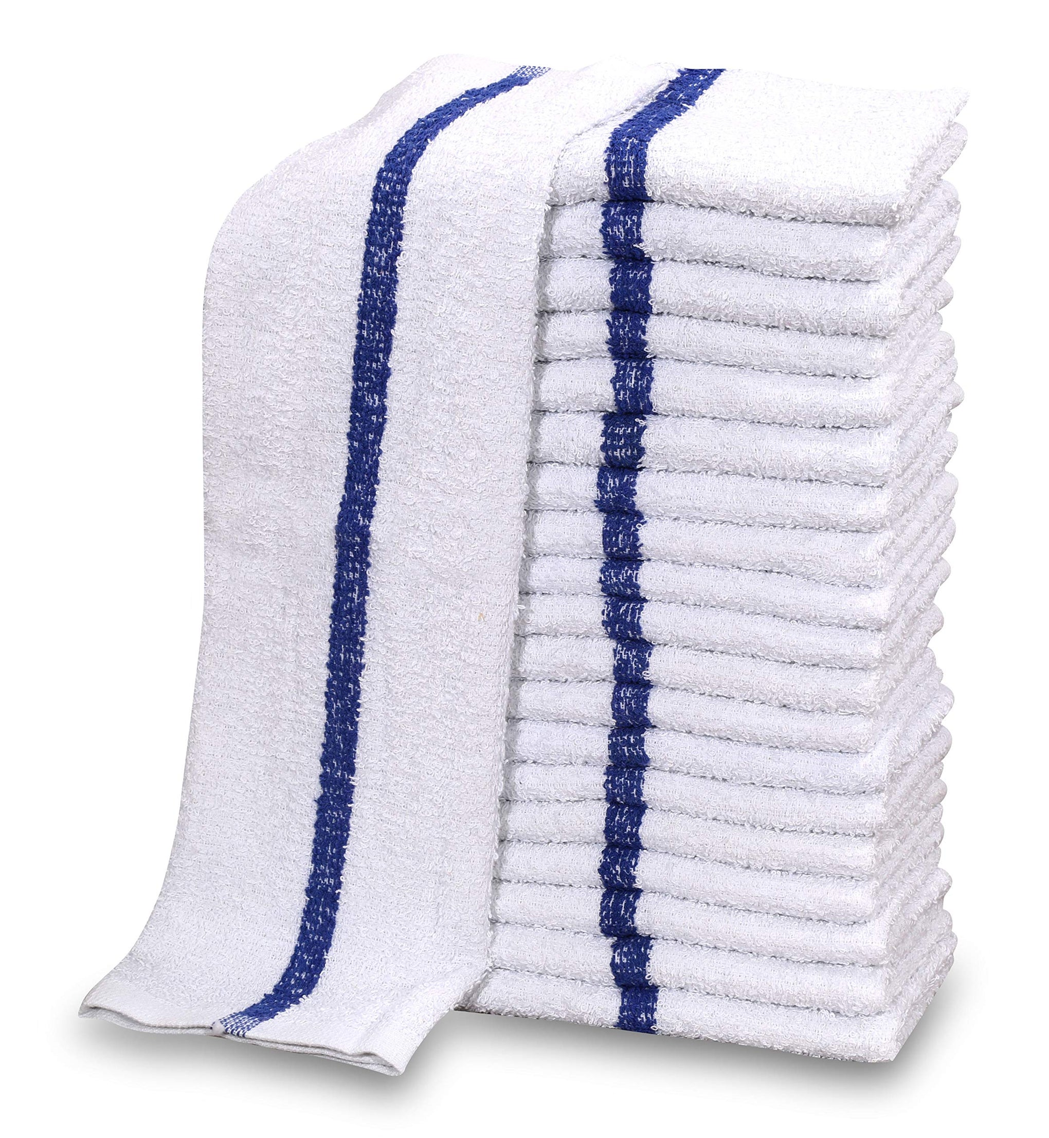 12 PC New Cotton Blend White Restaurant Bar Mops Kitchen Towels 28oz (12 Count)