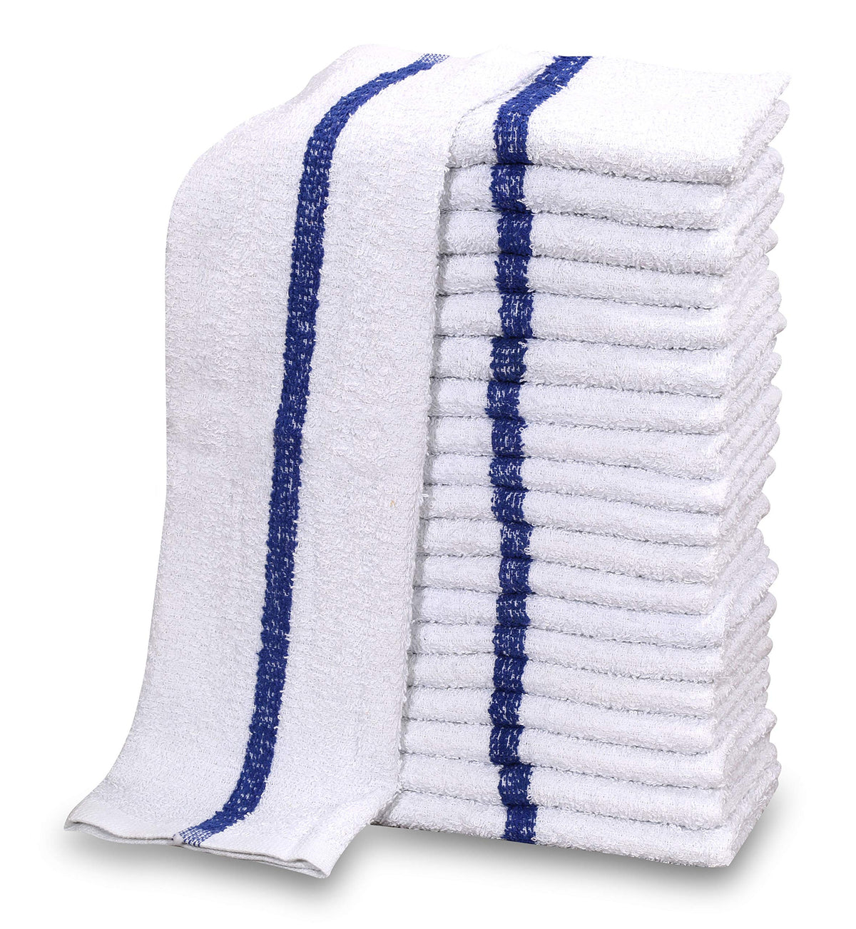 60 PC New Cotton Blend White Restaurant Bar Mops Kitchen Towels 28oz (60 Count)