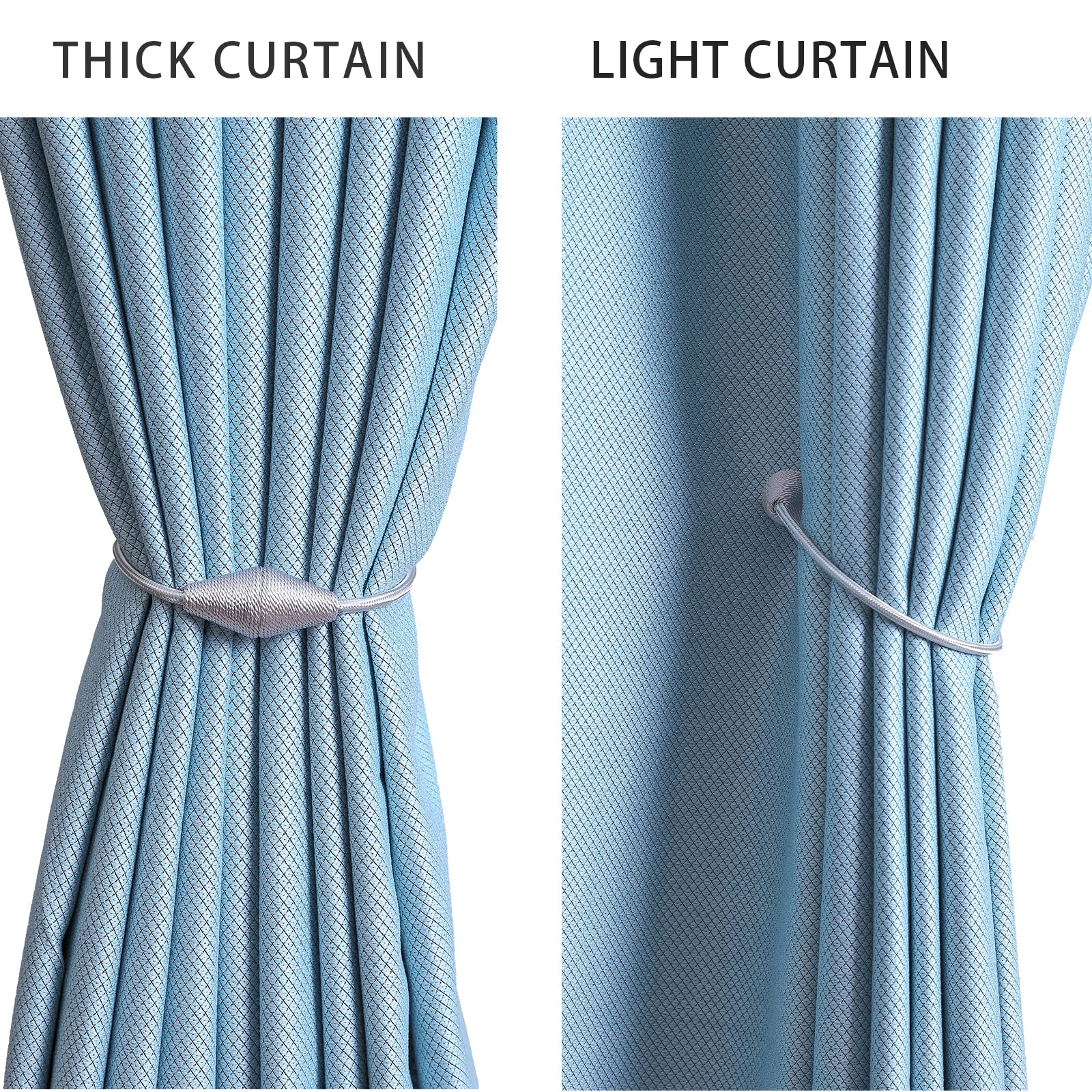 2 PCS Magnetic Curtain Tiebacks (2 Count)