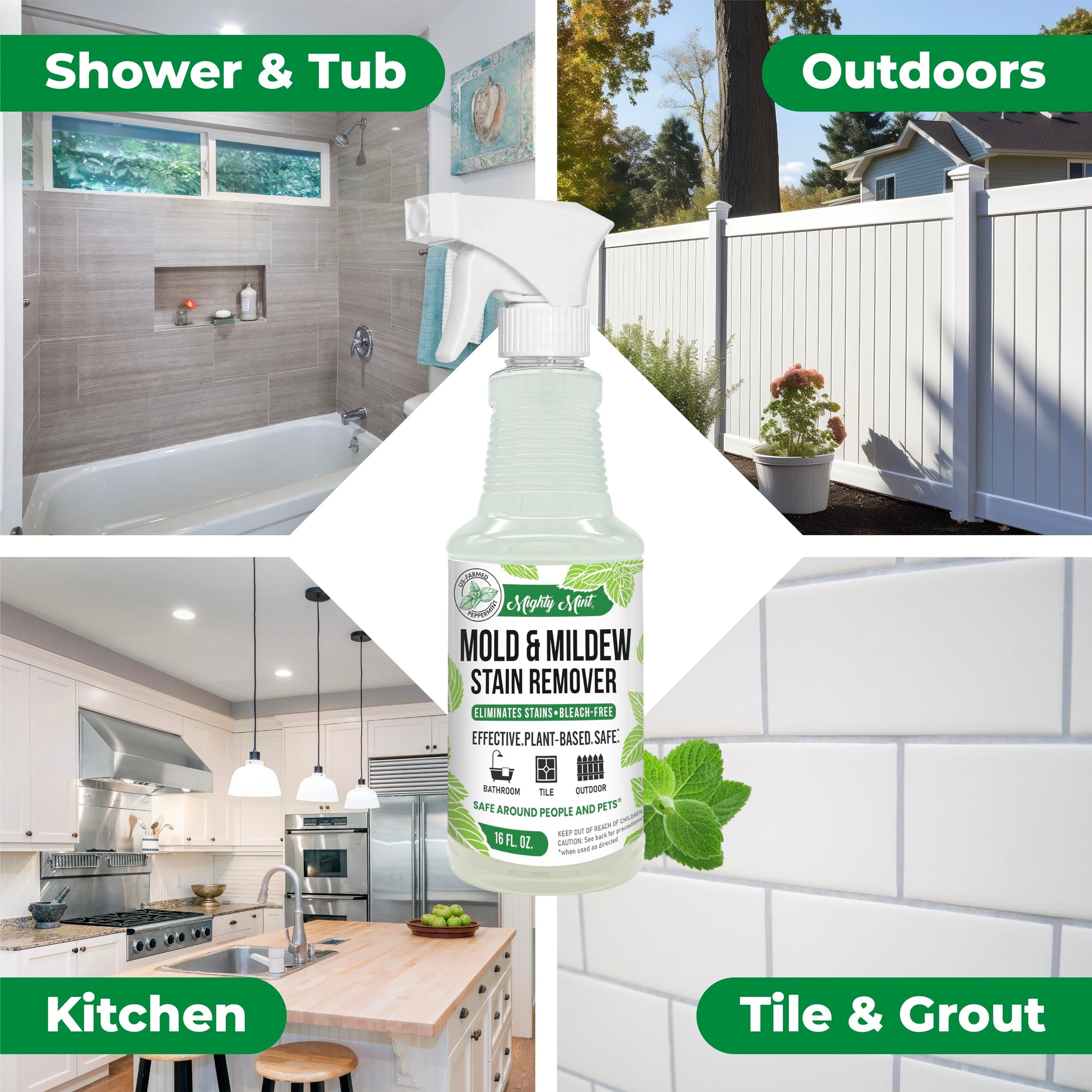 Mold & Mildew Stain Remover Spray (16 Fl Oz) - ModHome Supplies
