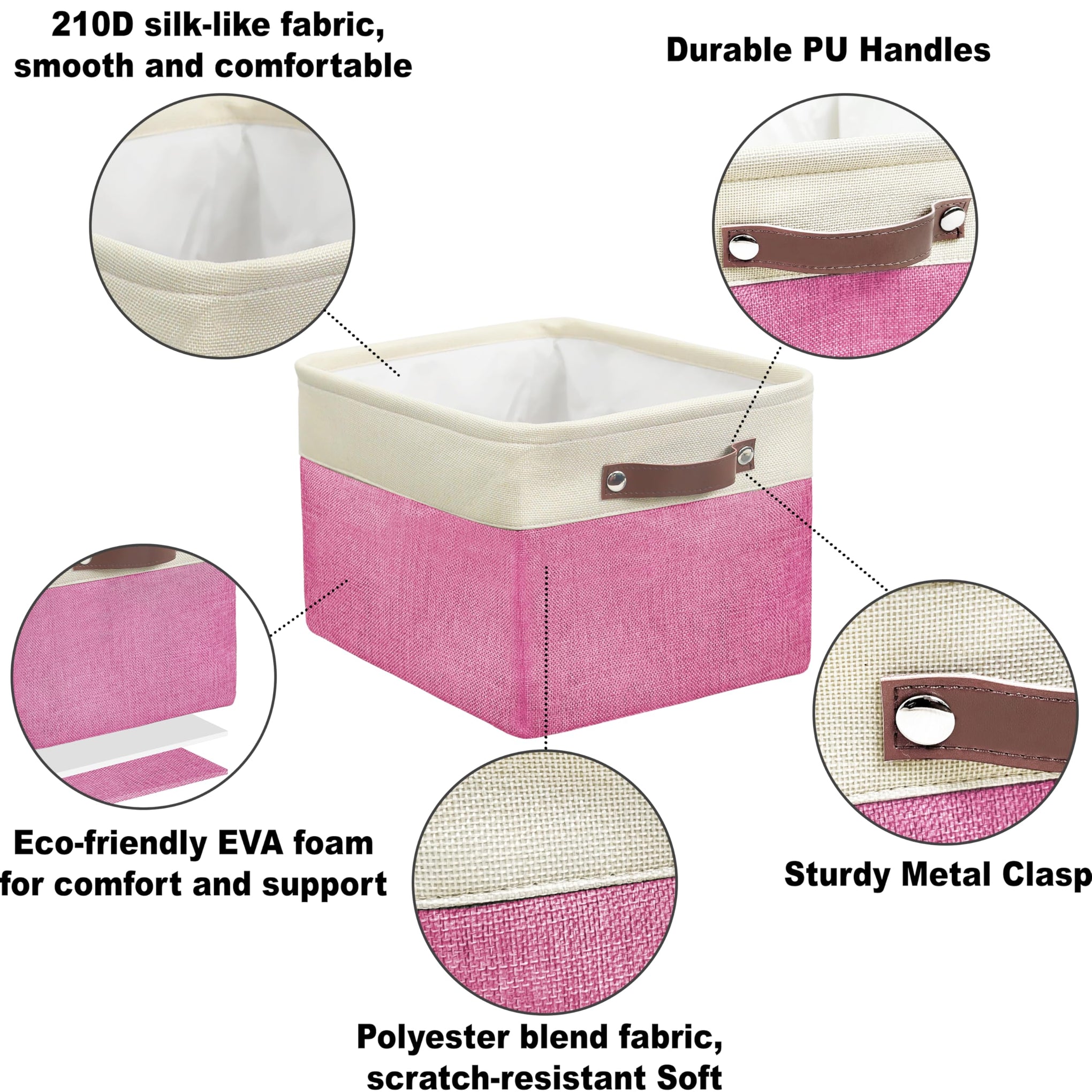 15" x 11" Large Fabric Storage Bin (3 Count)