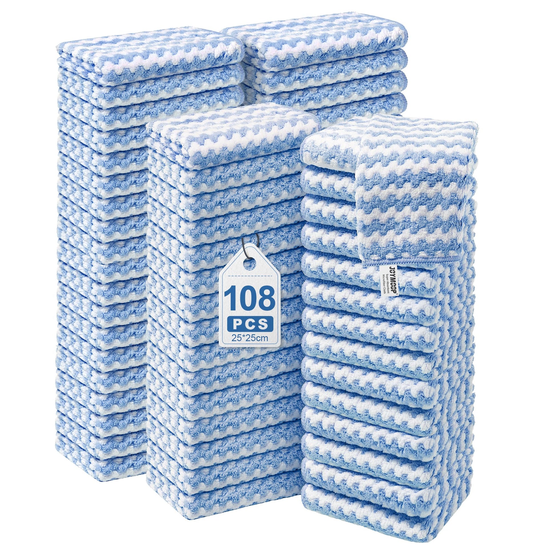 108 Packs Microfiber Cleaning Cloths (108 Count)