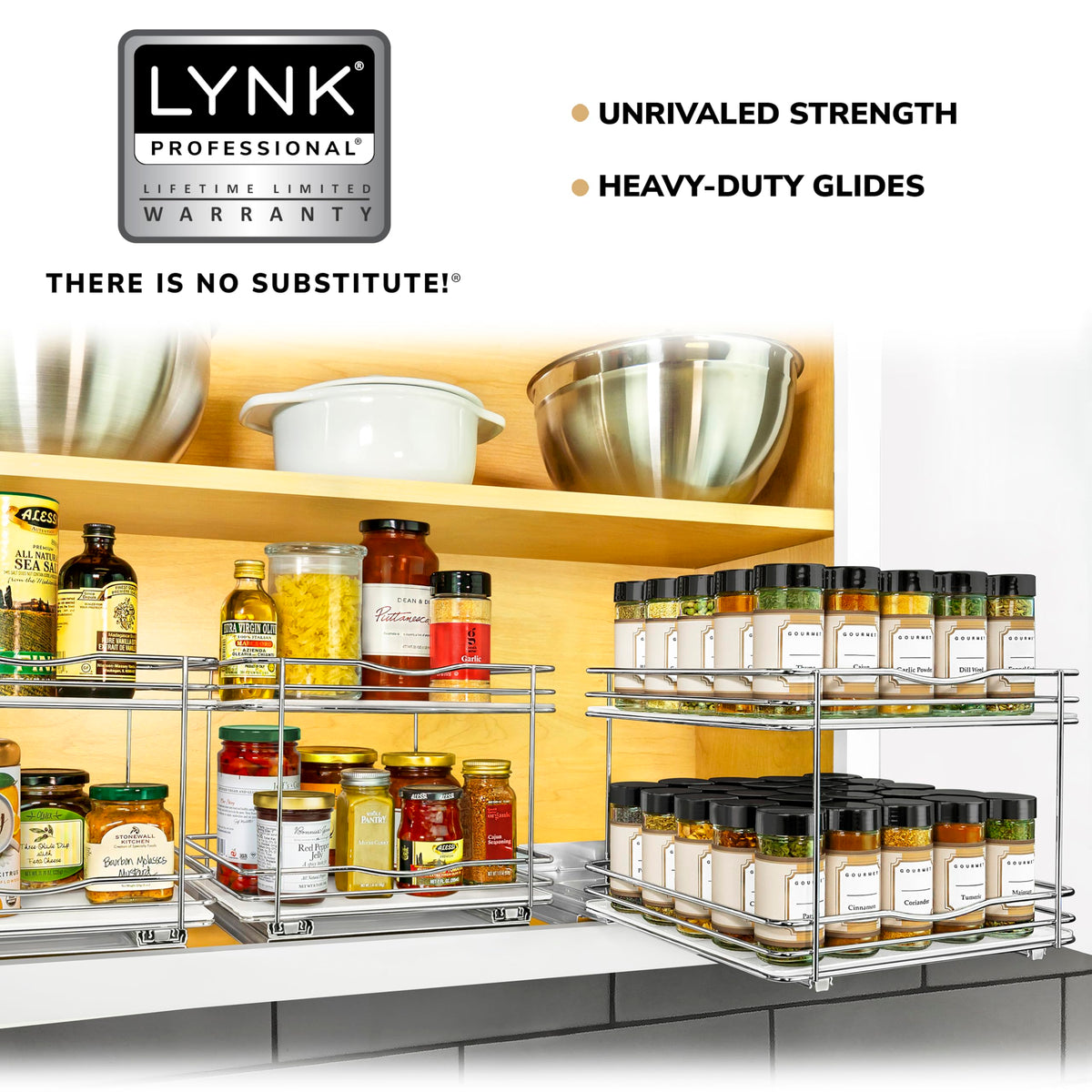 Pull Out Spice Organization for Cabinets