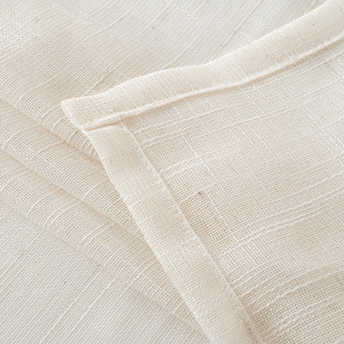 Natural Linen Curtains 48 Inches Long (2 Count)