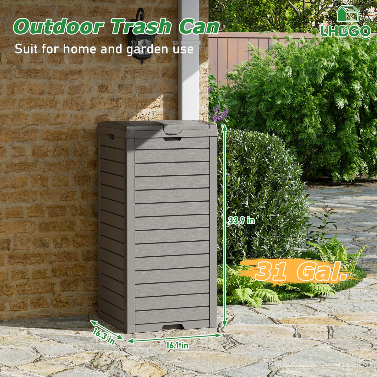 Outdoor Trash Can