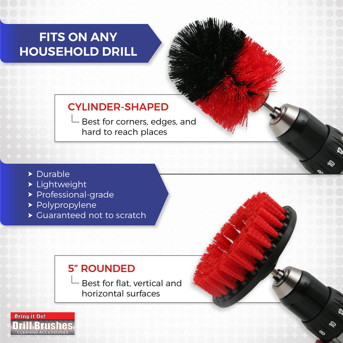 Hard Water Spot Remover Plus 2 Drill Brush Attachments