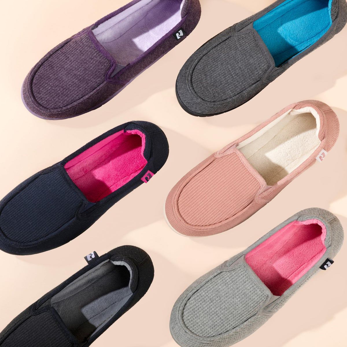 Women's Two Tone Hoodback Slipper with Removable Insole