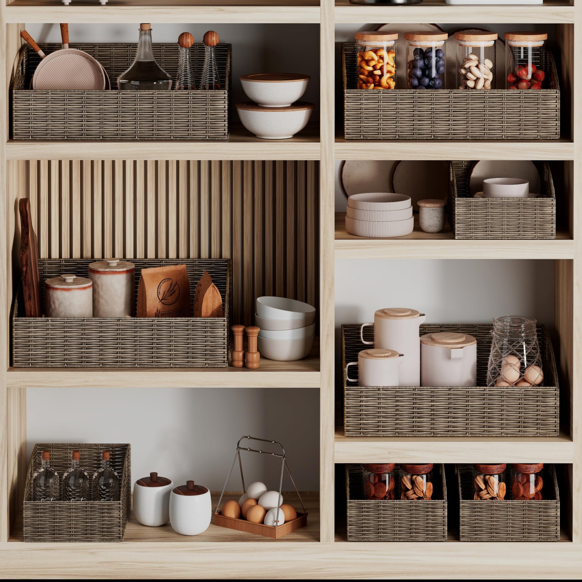 Pantry Baskets for Organizing (3 Count)