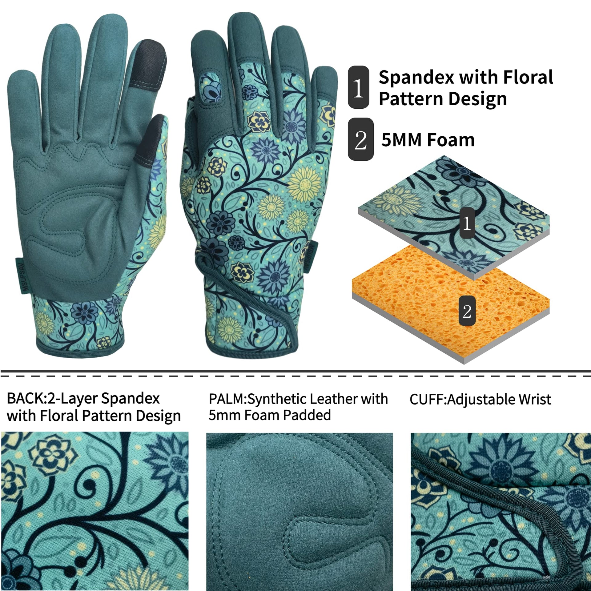 2 Pairs Indoor Gardening Gloves