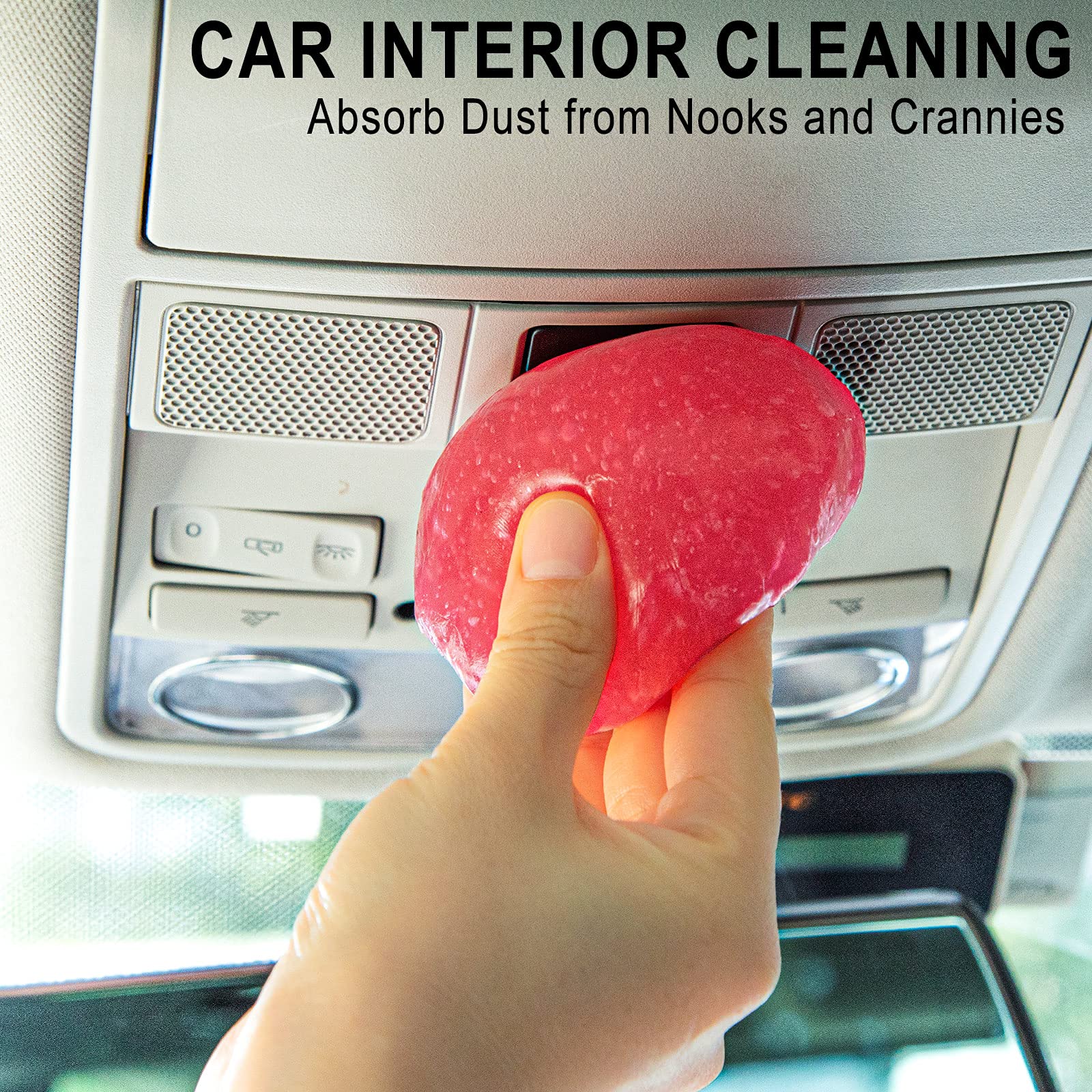 Car Cleaning Gel Detailing Putty Car Putty Auto Detailing Tools Car Interior Cleaner Cleaning Slime Car Accessories Keyboard Cleaner Rose (5.6 Ounce)
