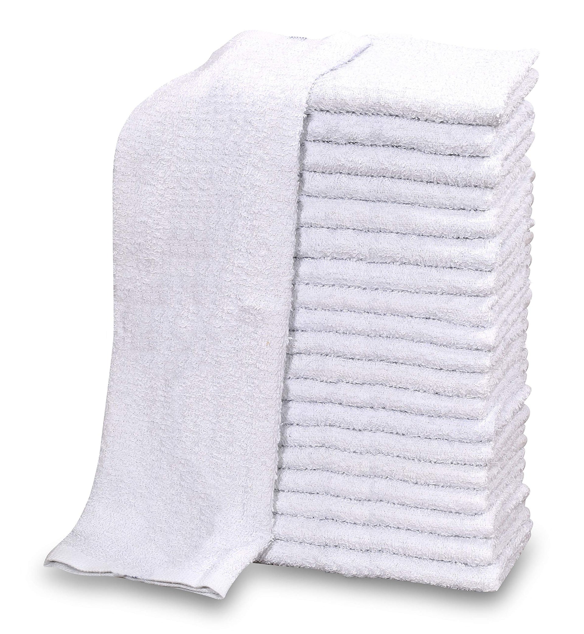 120 PC New Cotton Blend White Restaurant Bar Mops Kitchen Towels 28oz (120 Count)