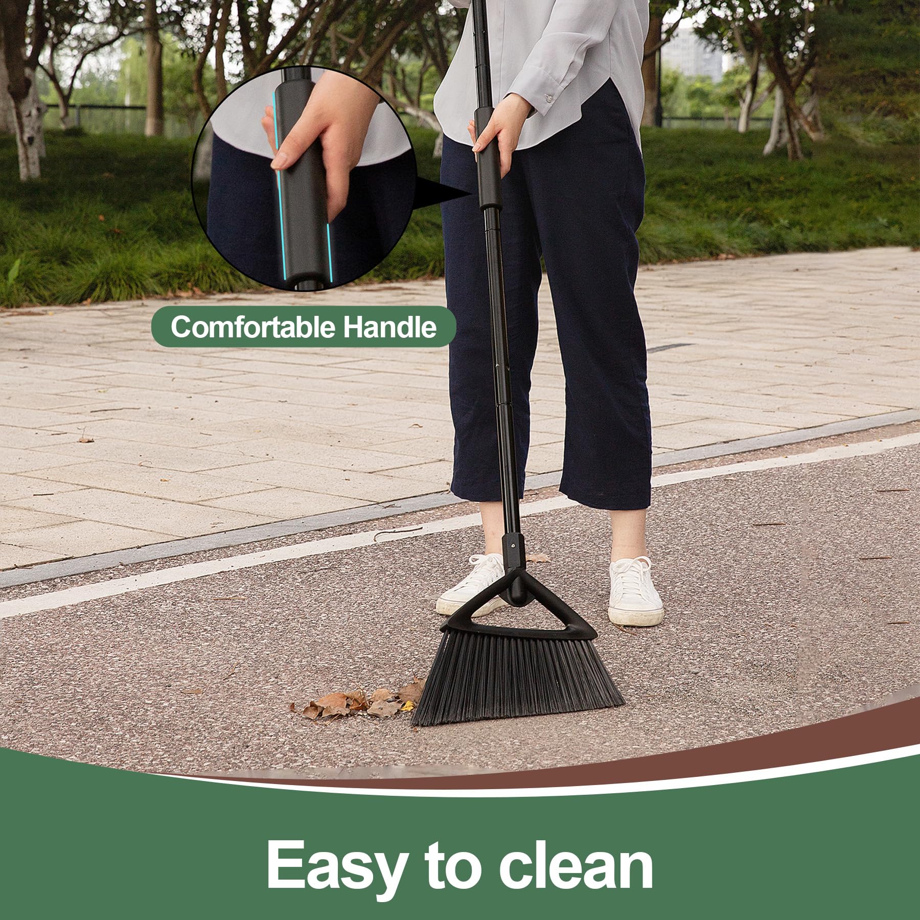 Angle Broom with 57" Long Handle