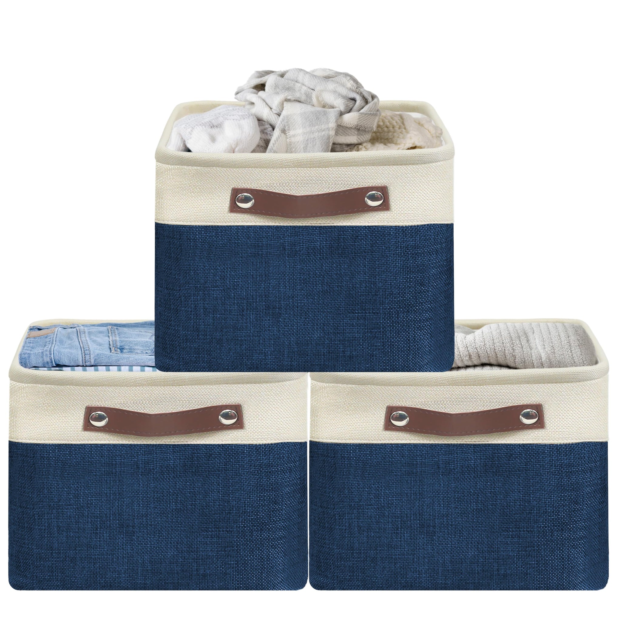 15" x 11" Large Fabric Storage Bin (3 Count)