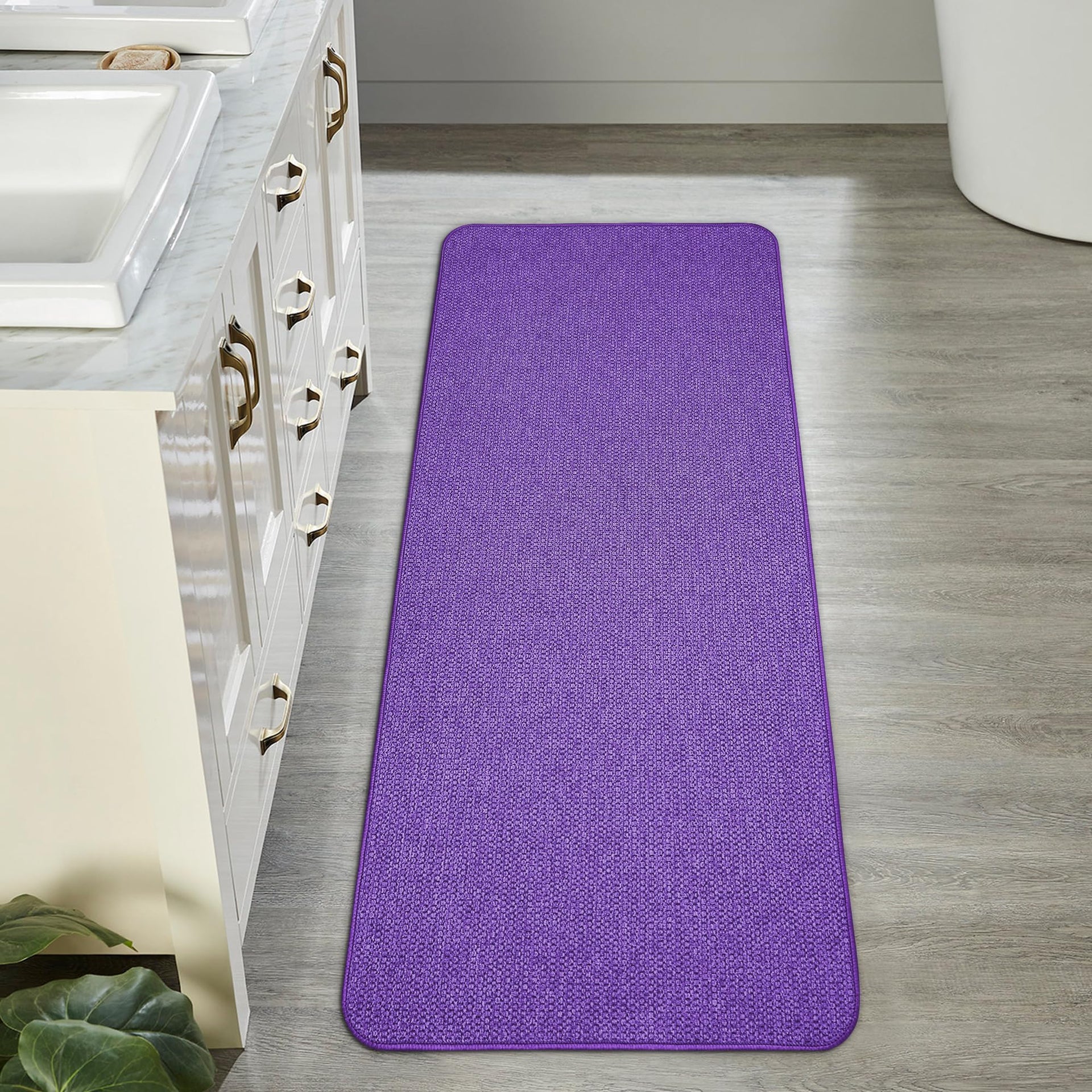 Bath Mat Ultra Thin Bathroom Runner Rugs (7 Sq Ft)