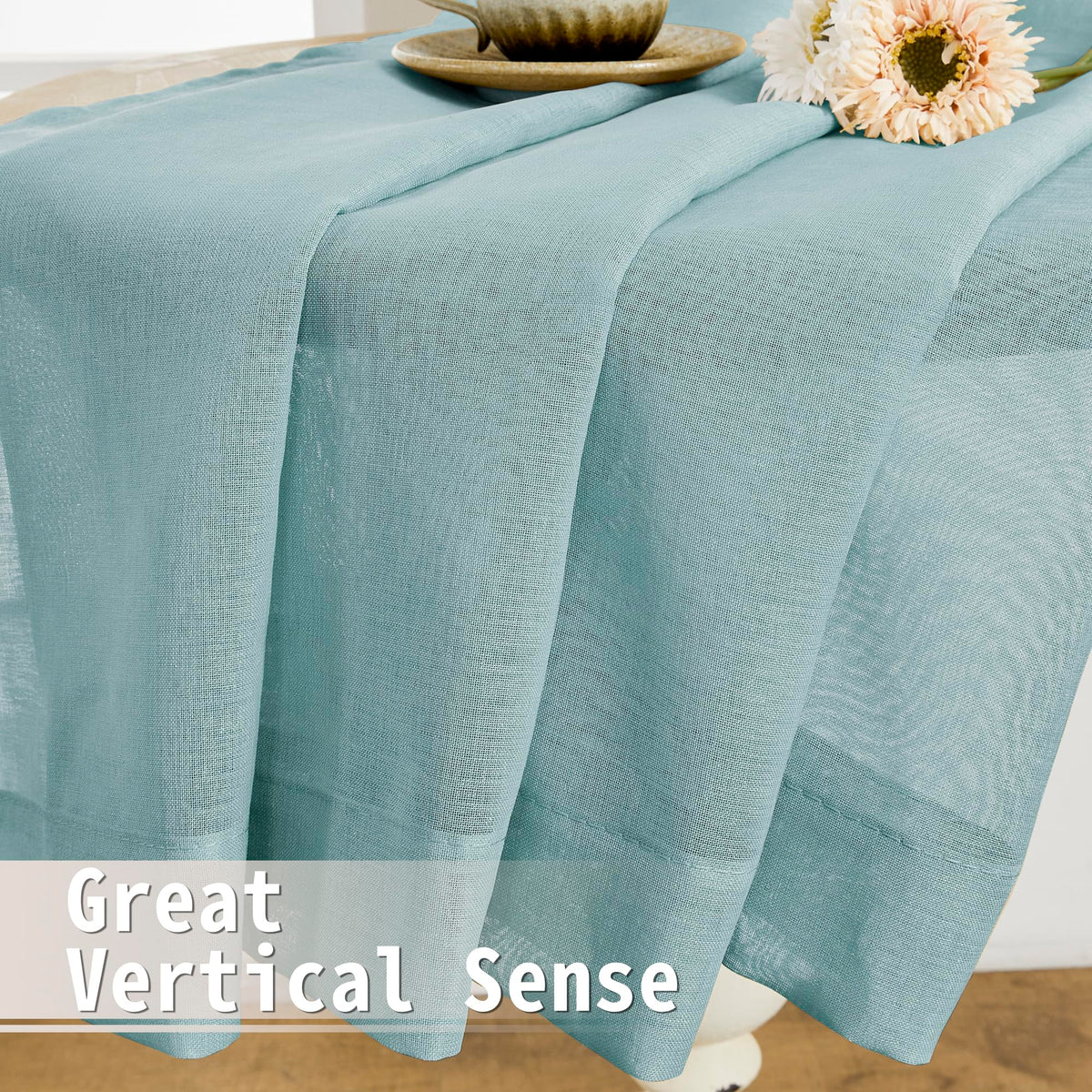 Short Sheer Door Curtain Closet Linen Textured Curtain Sheers Doorway Light Filtering Voile Patio Glass Doors Rod Pocket Curtains French Door