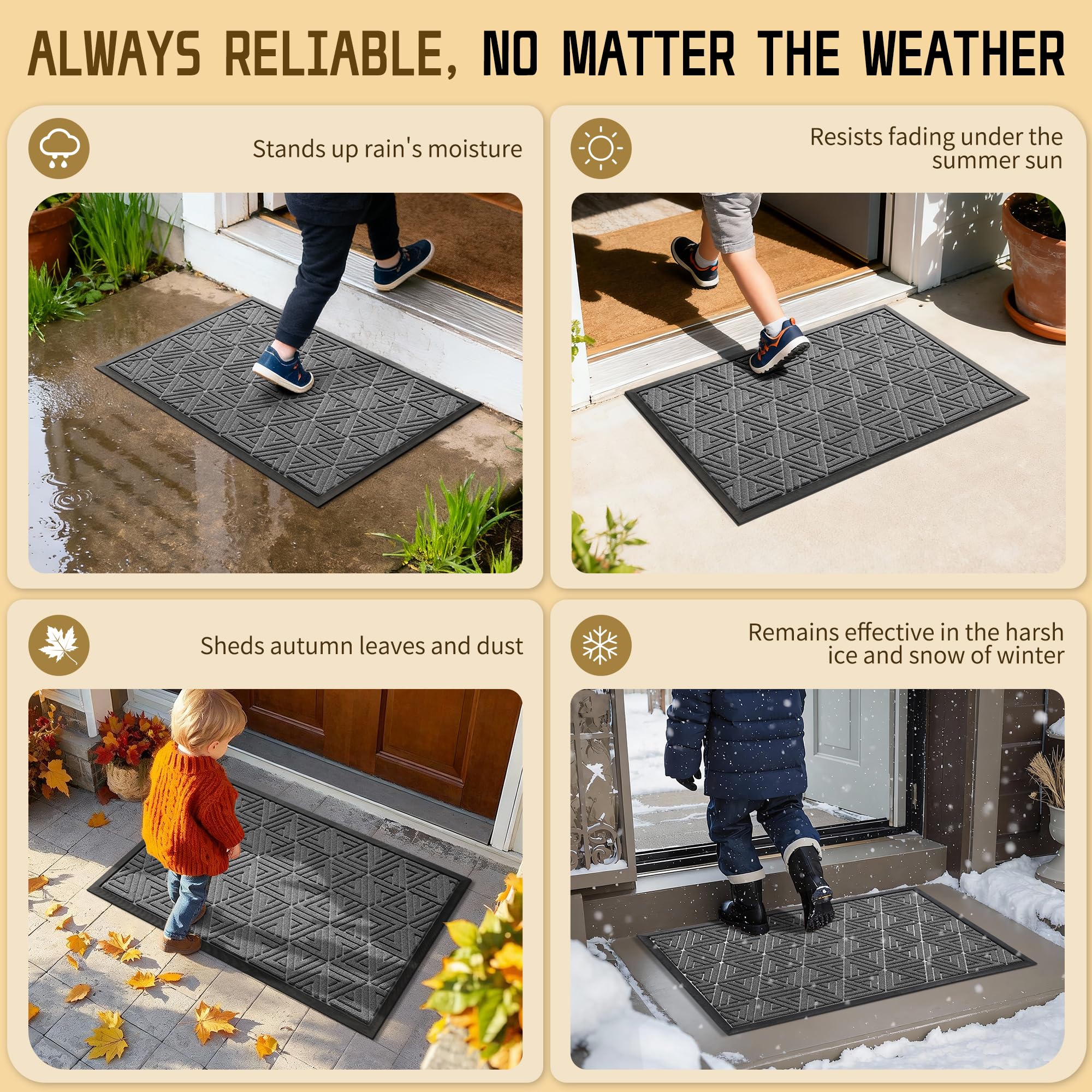 Front Door Mat Outside Entrance 72 x 24