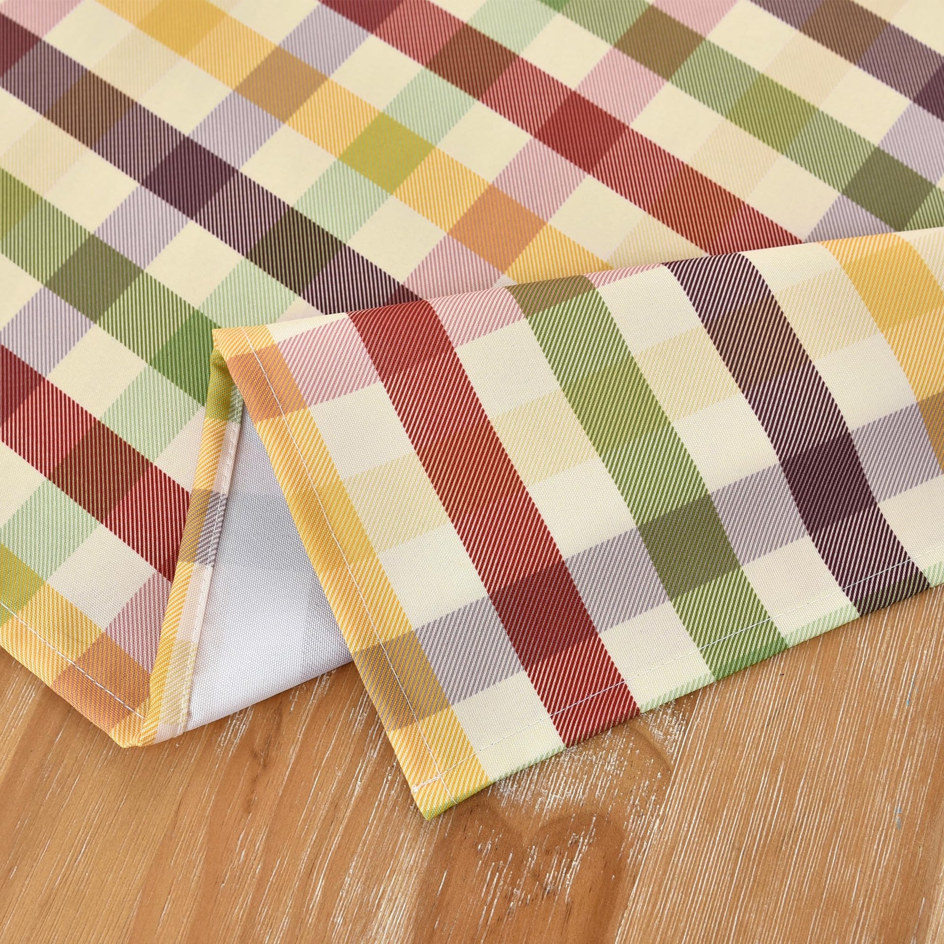 Waterproof Checkered Tablecloth Fabric