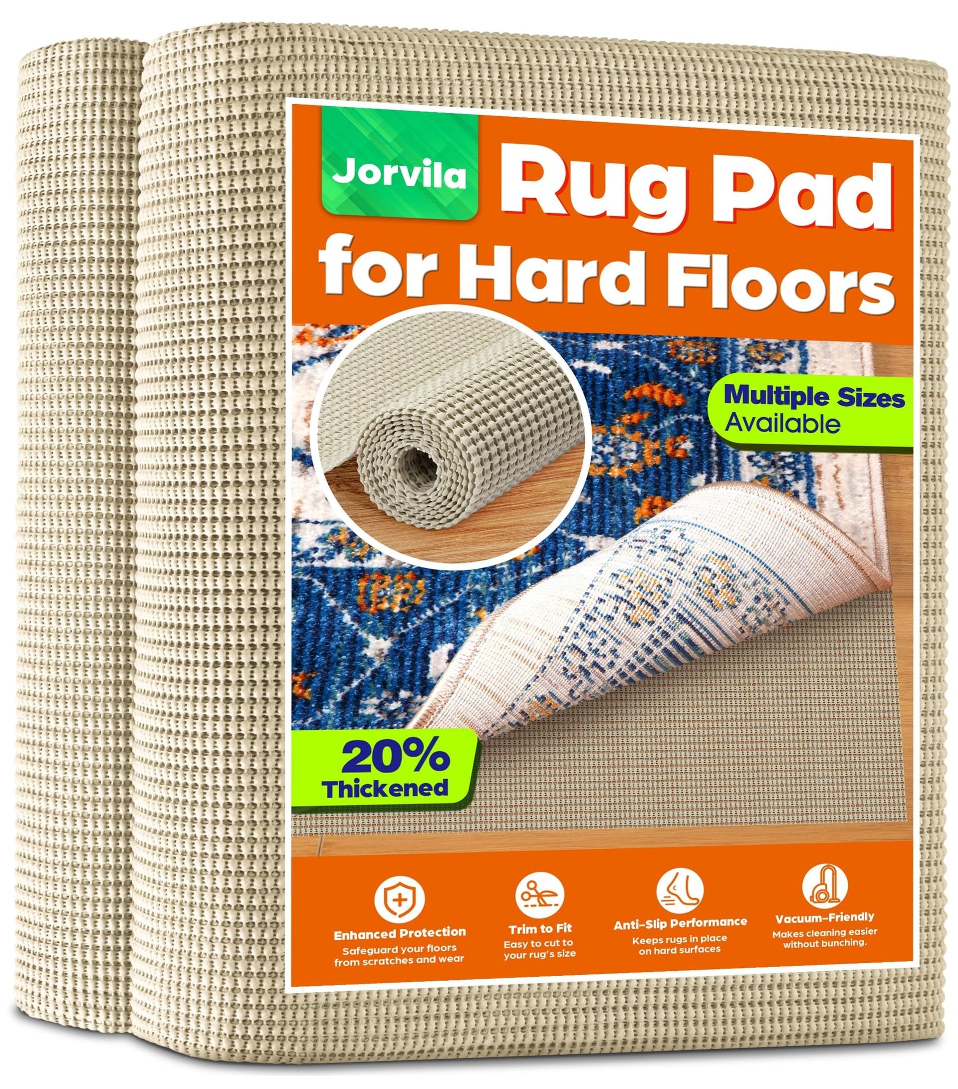 Non Slip Rug Pad Gripper 6x9 Feet (54 Sq Ft)