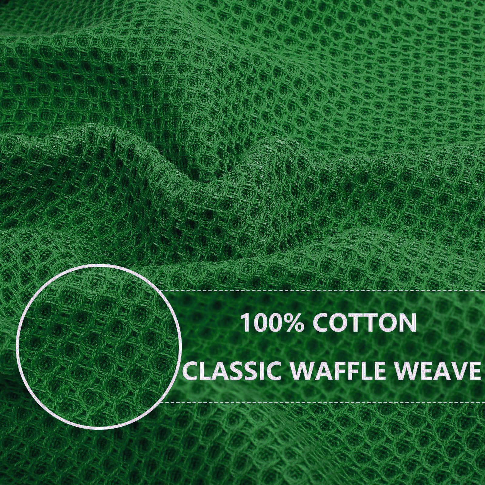 100% Cotton Waffle Weave Kitchen Dish Cloths 6 (6 Count)