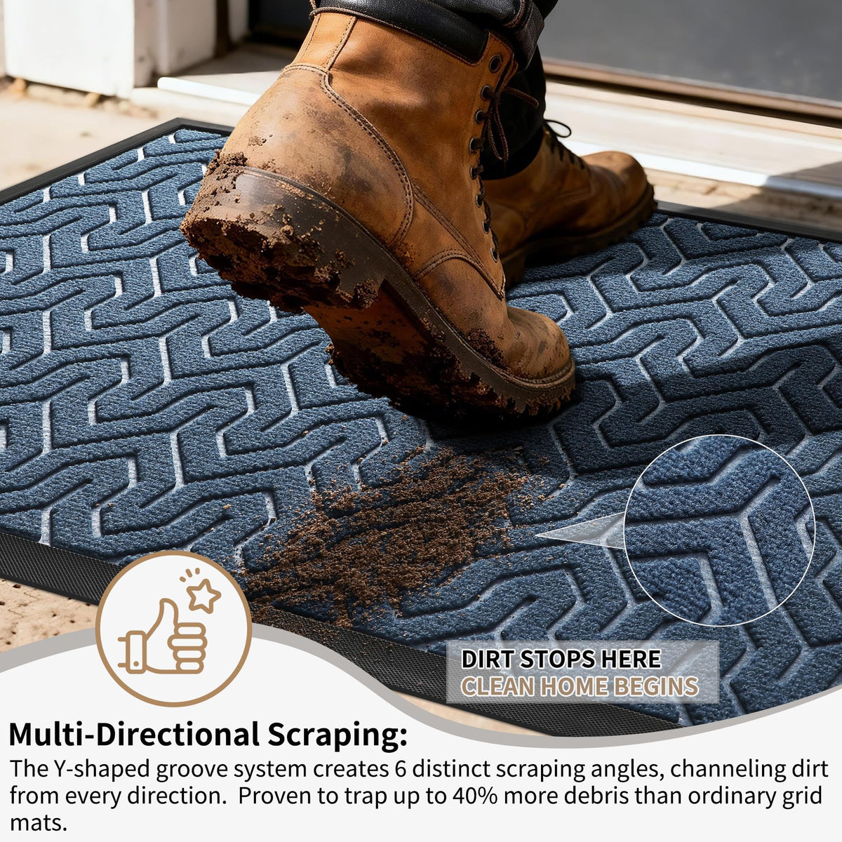 Extra Large Door Mat Outside Entrance 60x36