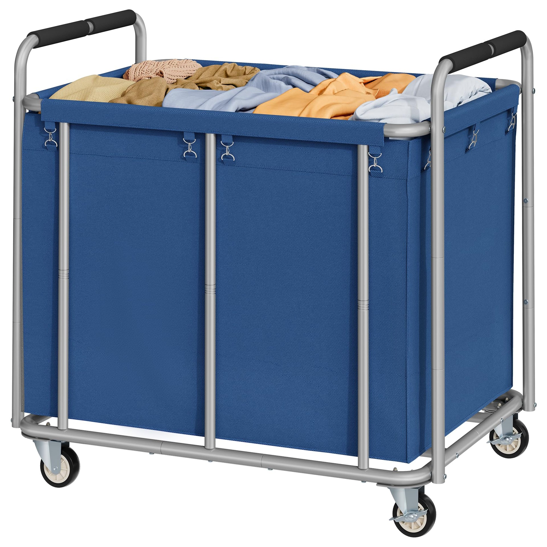 Heavy Duty Laundry Cart with Wheels 450L
