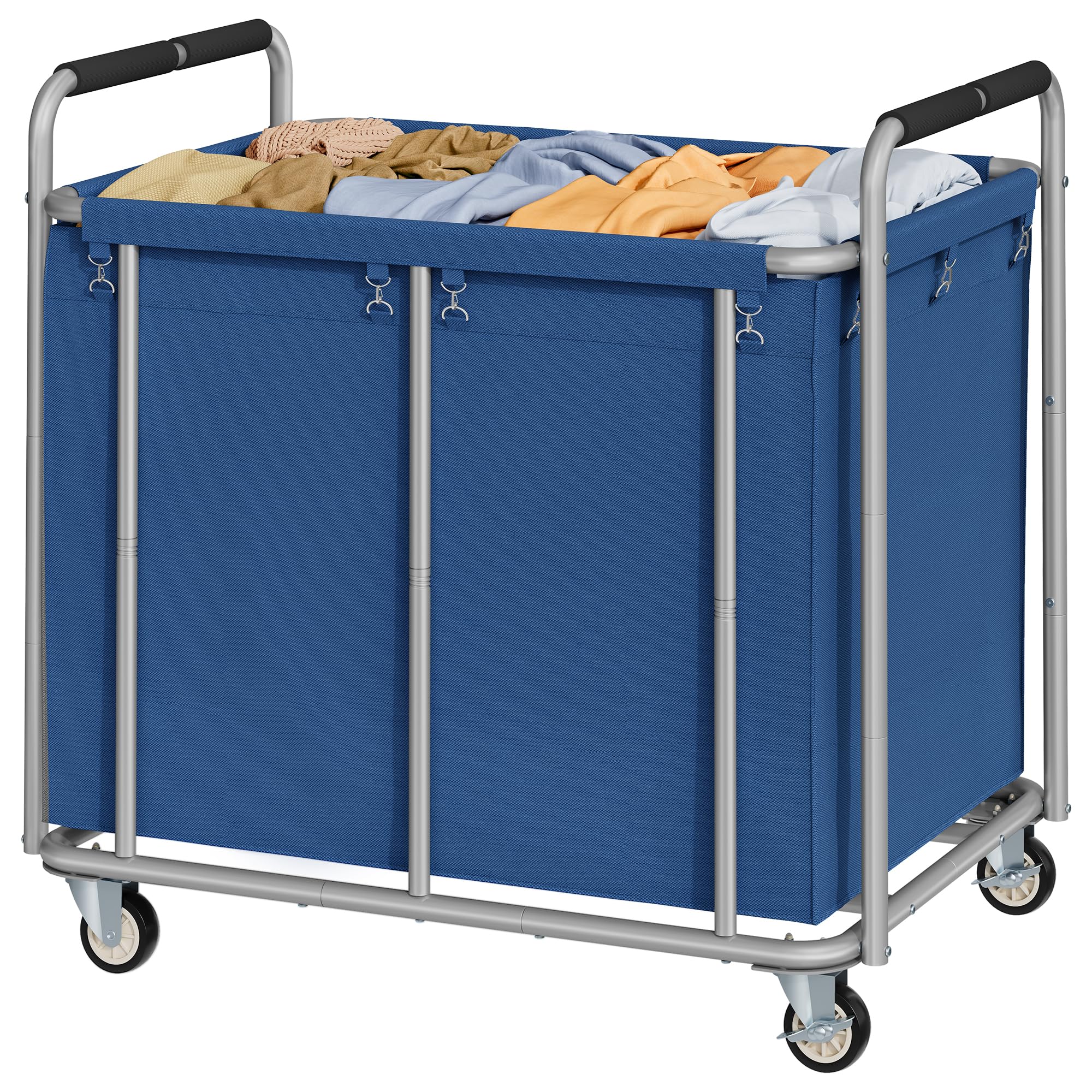 Heavy Duty Laundry Cart with Wheels 450L