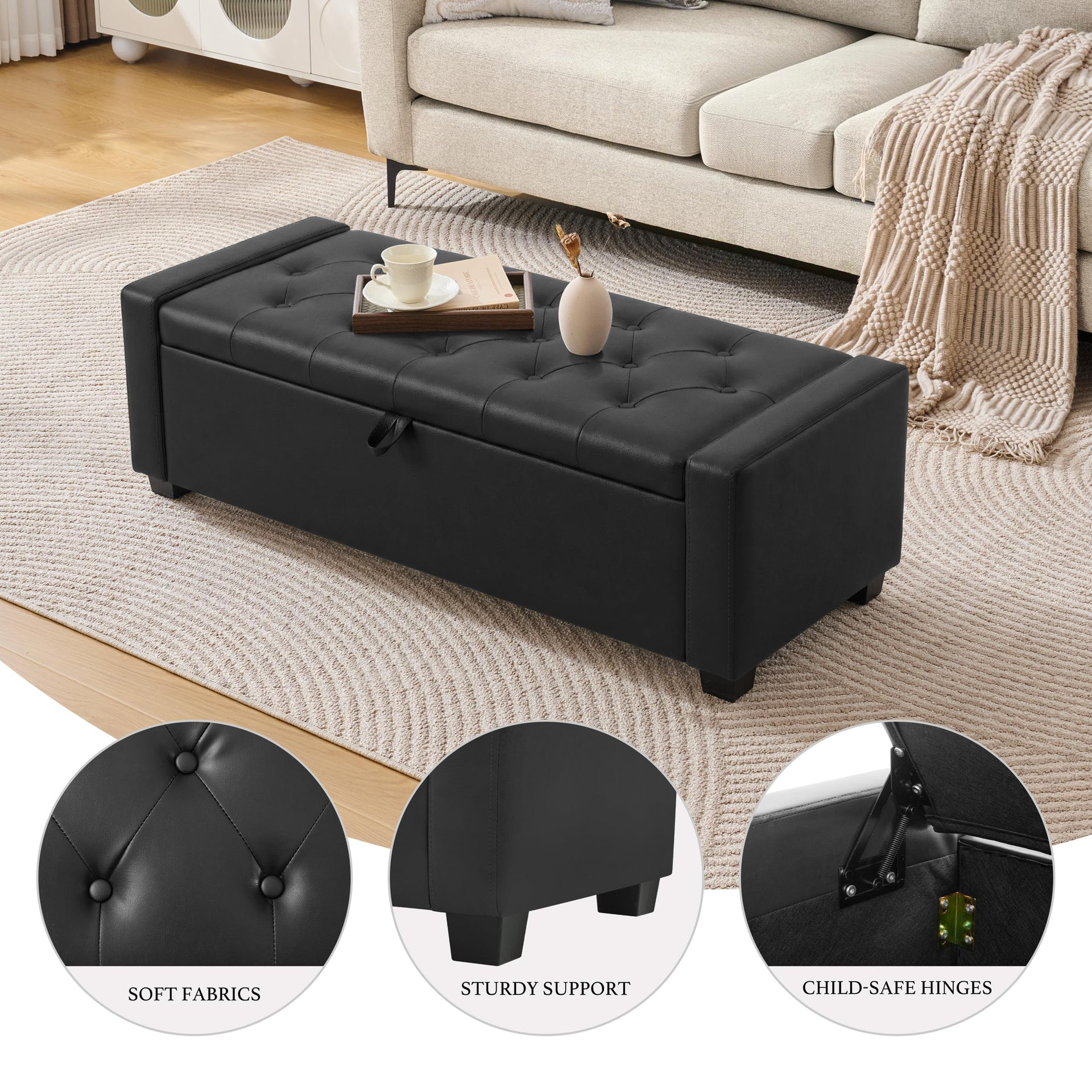 48" Ottoman with Storage