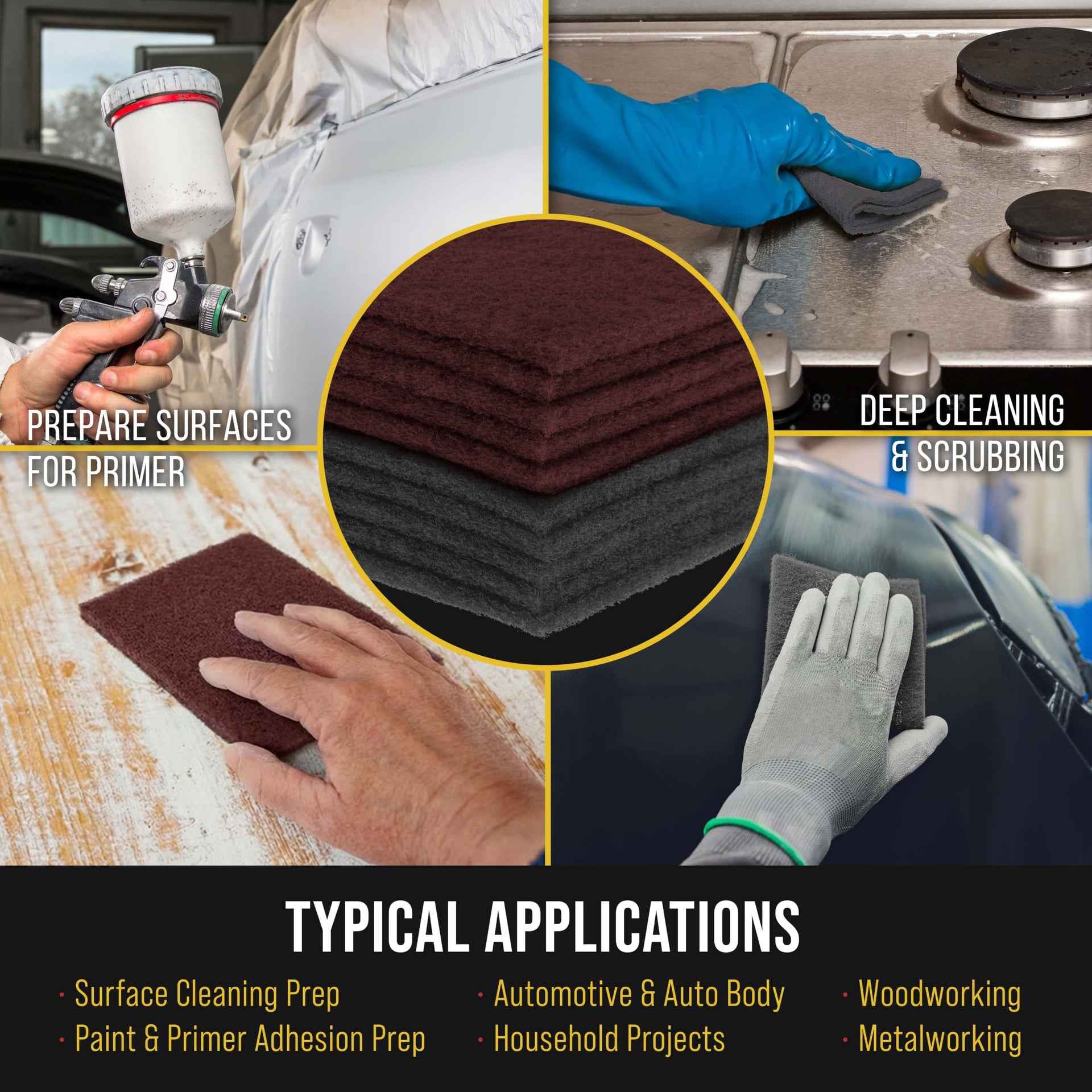 Premium 6" x 9" Scuff Pads (10 Count)