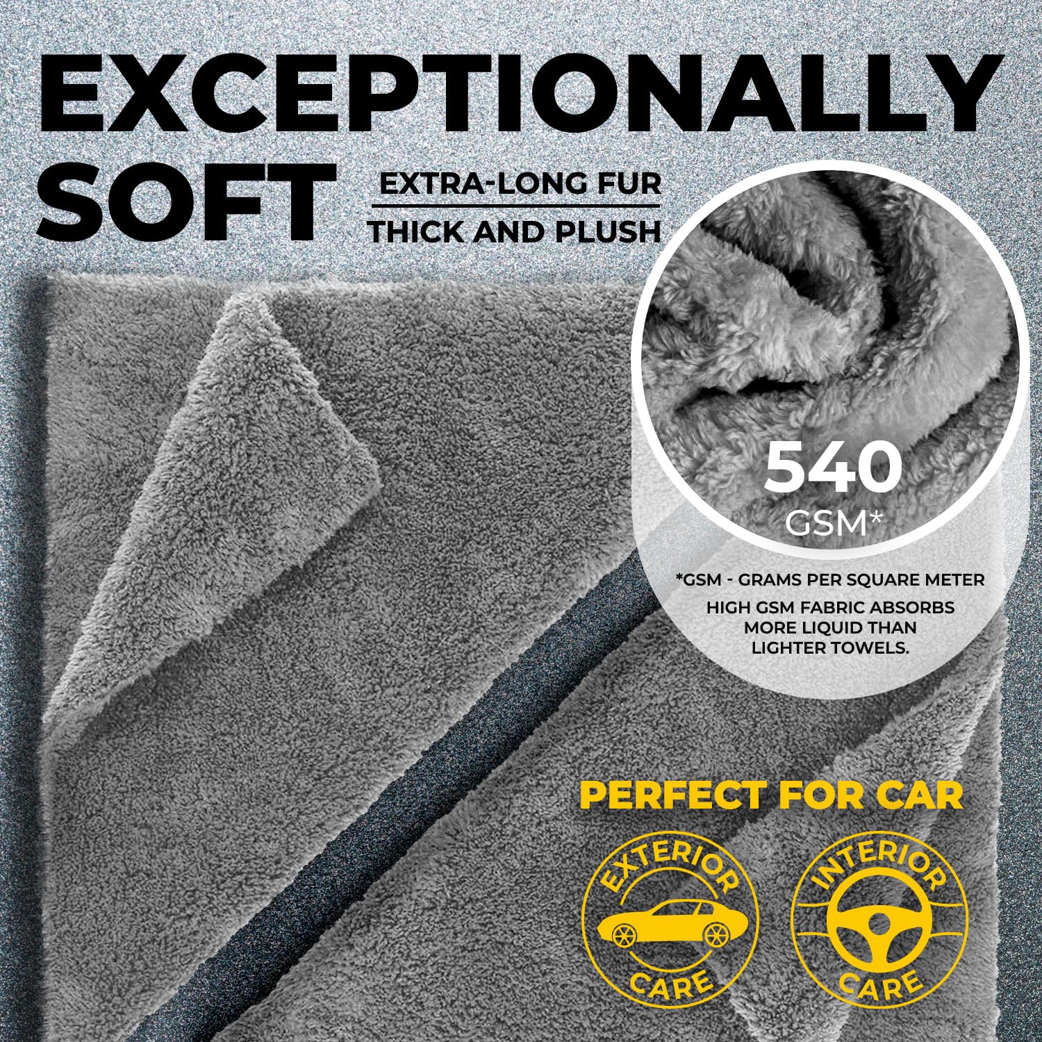 Edgeless Microfiber Car Towels (6 Count)