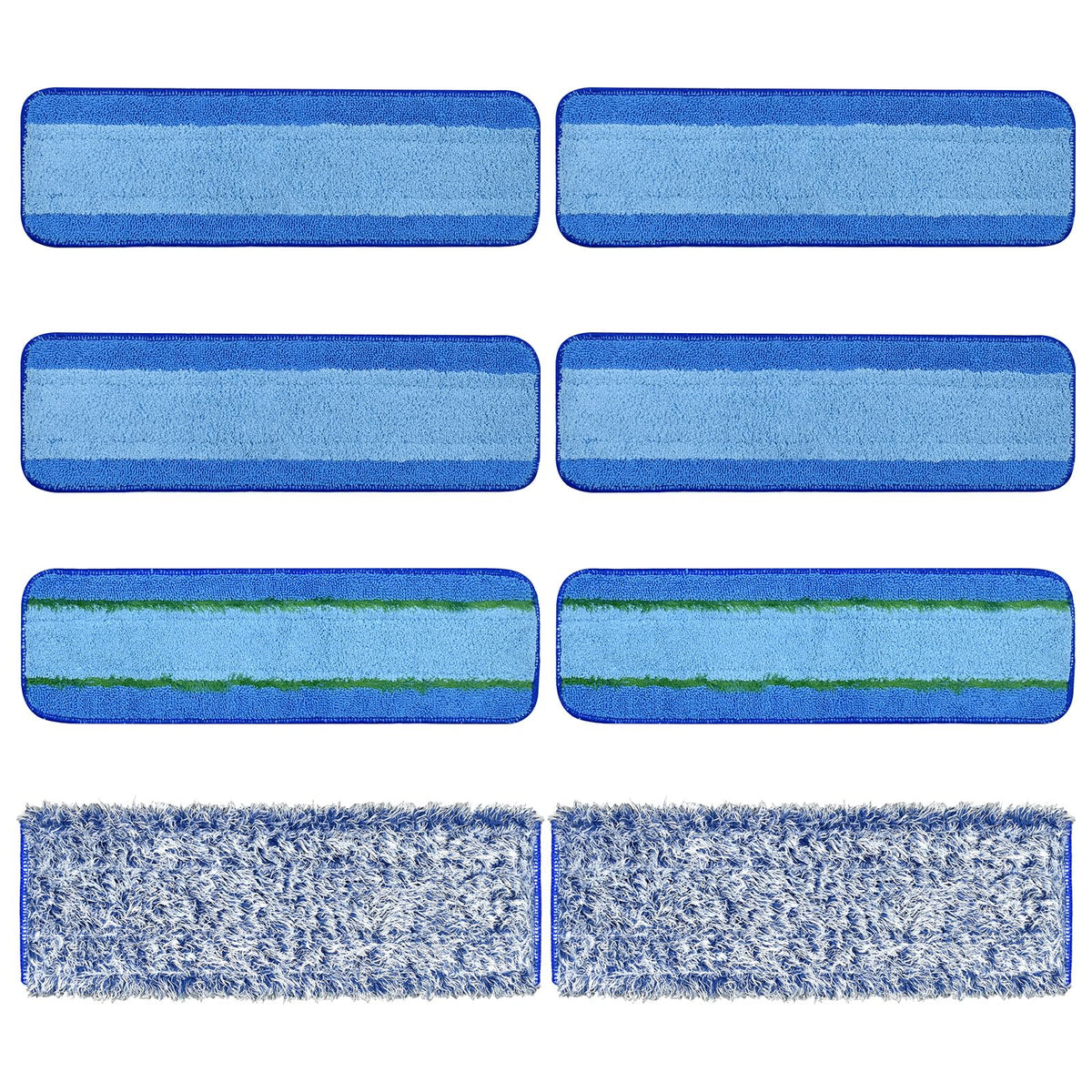 8 Pack Microfiber Cleaning Pad for Bona Mop Hardwood & Hard Surface Floors Dry and Wet Floor Cleaning (8 Count)
