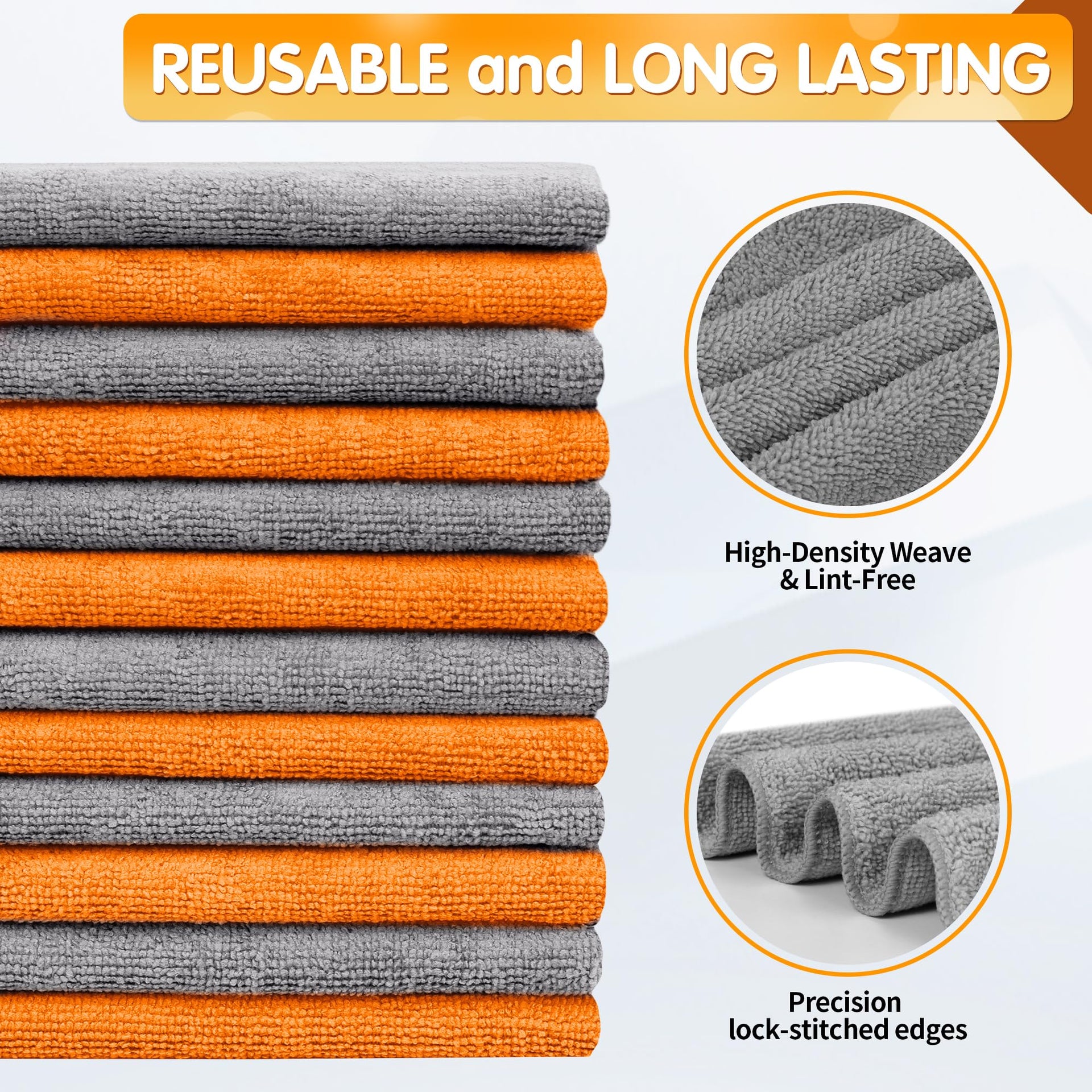 Microfiber Cleaning Cloth (12 Count)