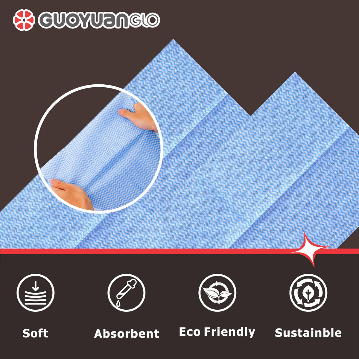 Disposable Dish Cloths Disposable Cleaning Towels Heavy Duty Reusable Cleaning Cloths Dish Rags for Kitchen (50 Count)