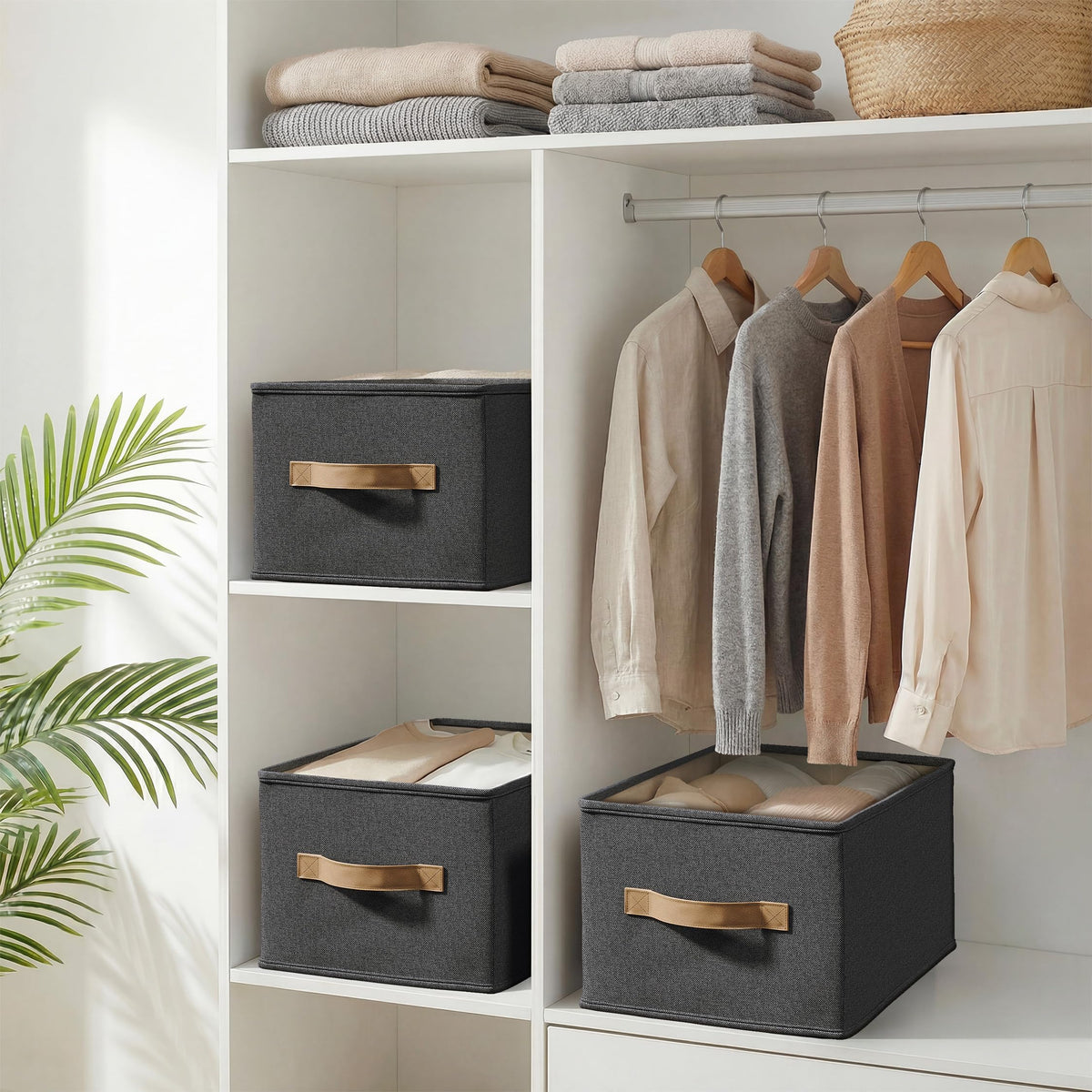 3 Pack Closet Storage Bins (3 Count)