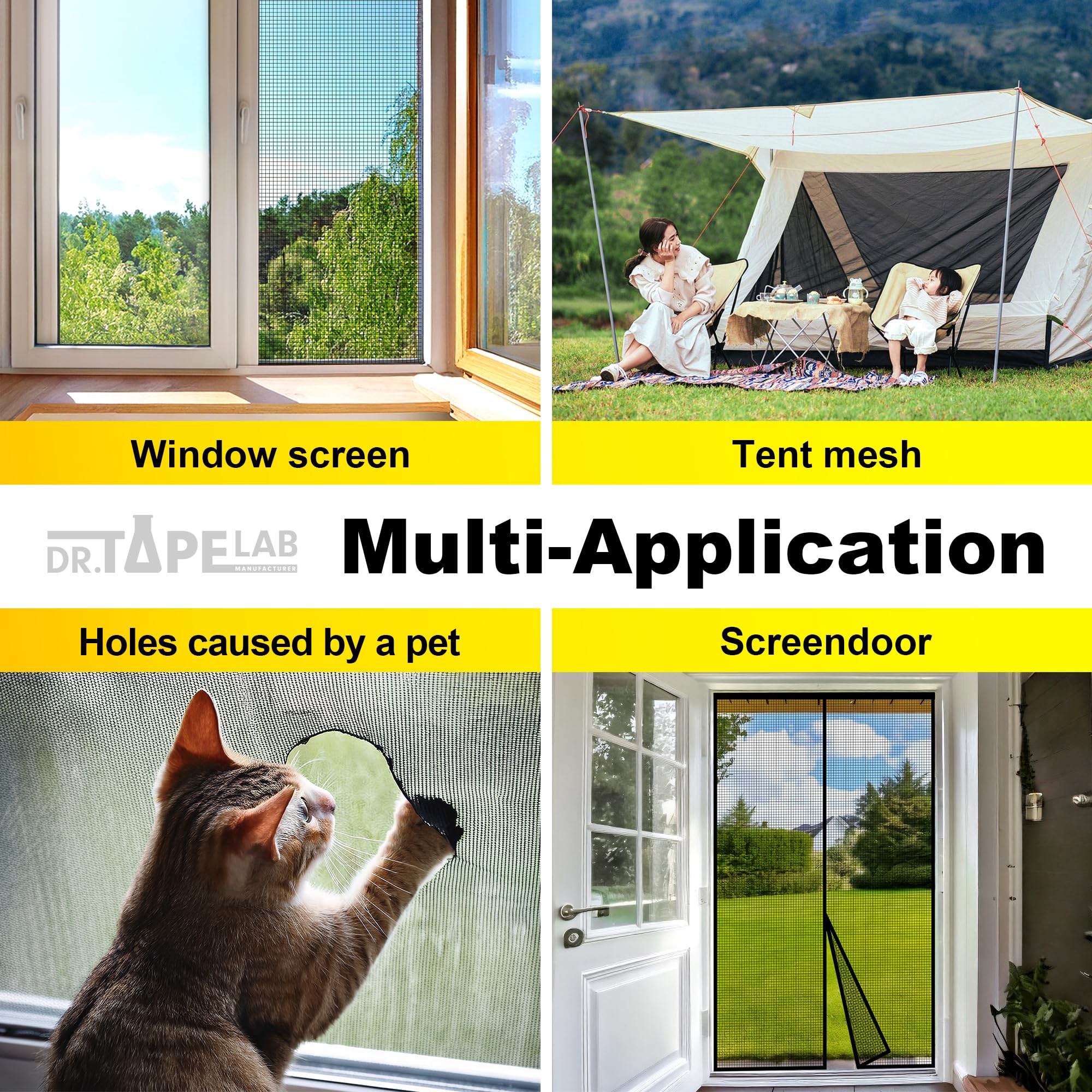 Grey Window Screen Repair Tape