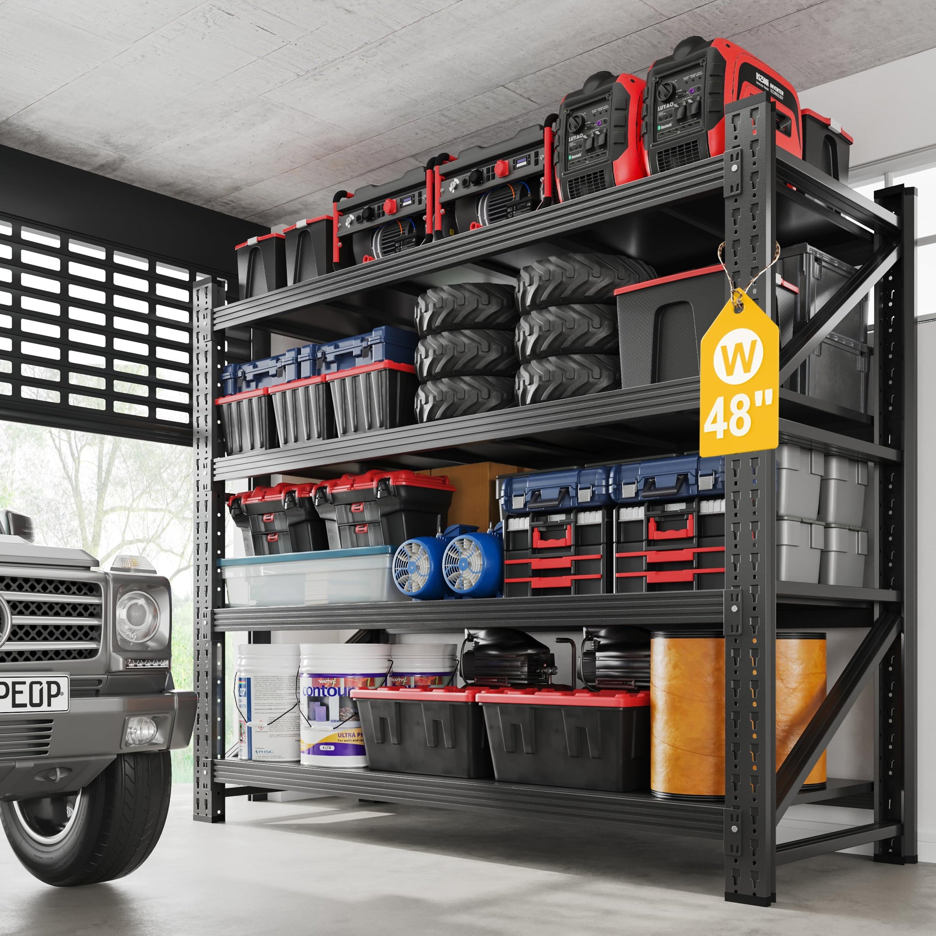 3000LBS Metal Steel Storage Shelves
