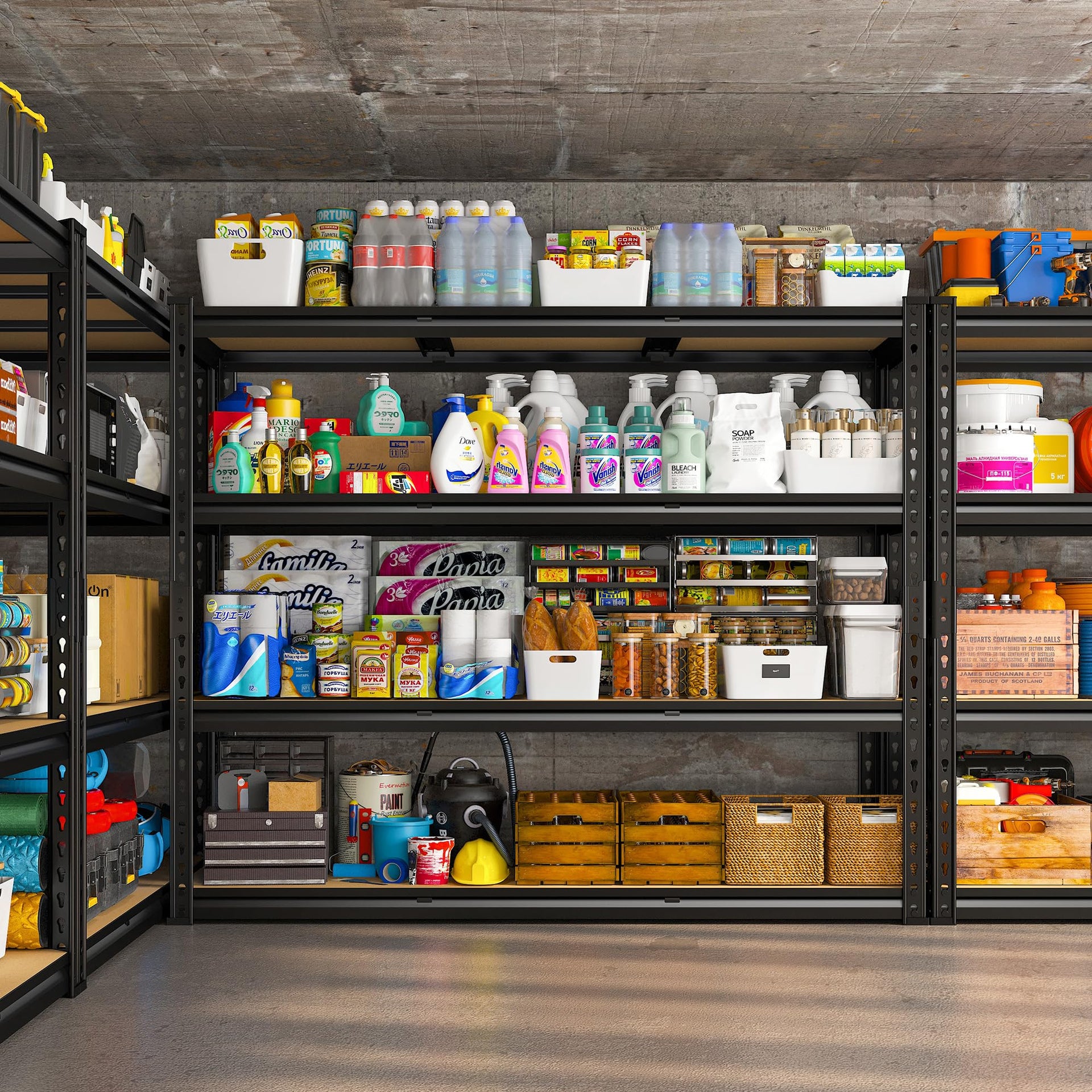 48" W Garage Shelving Heavy Duty