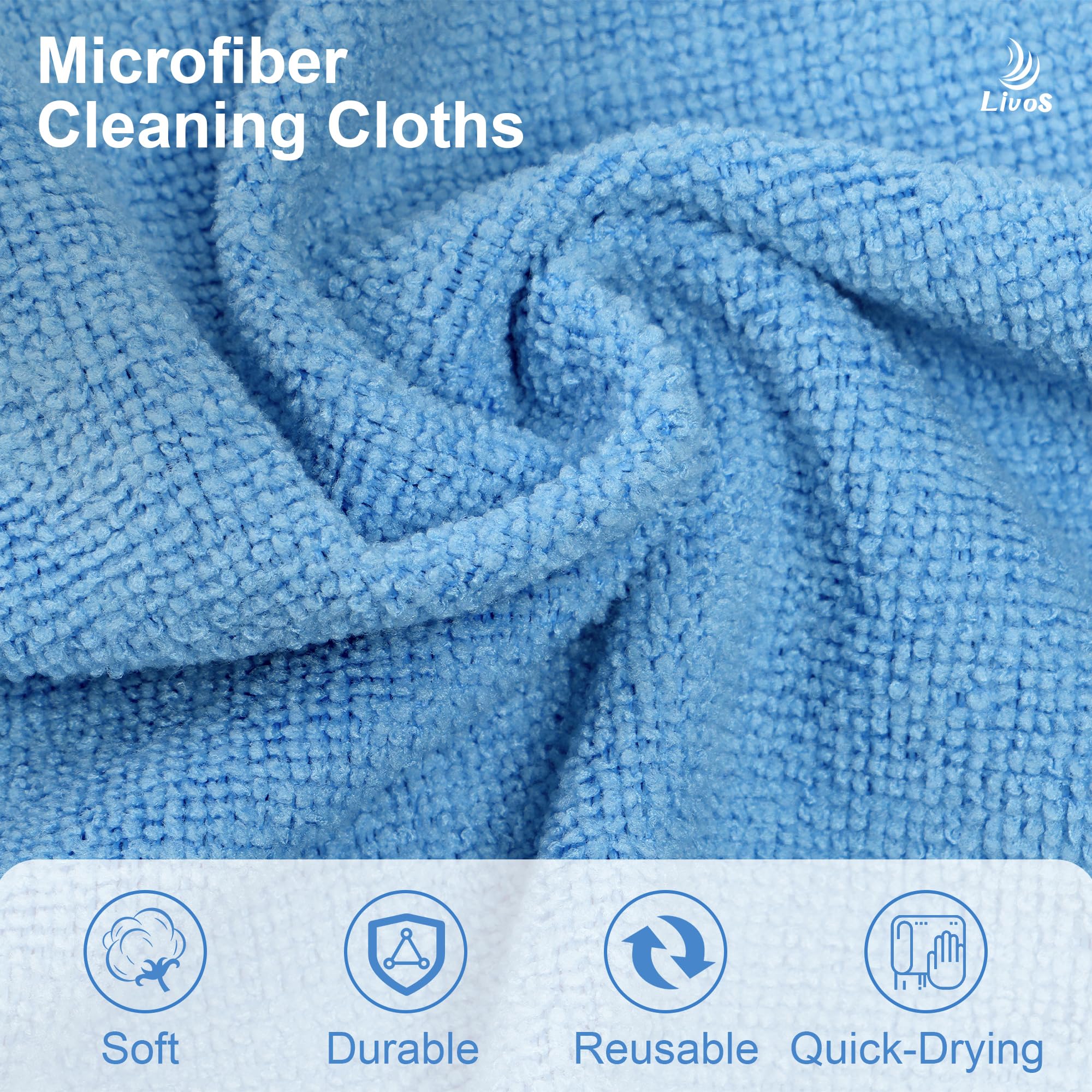 Microfiber Cleaning Cloth Roll (80 Count)