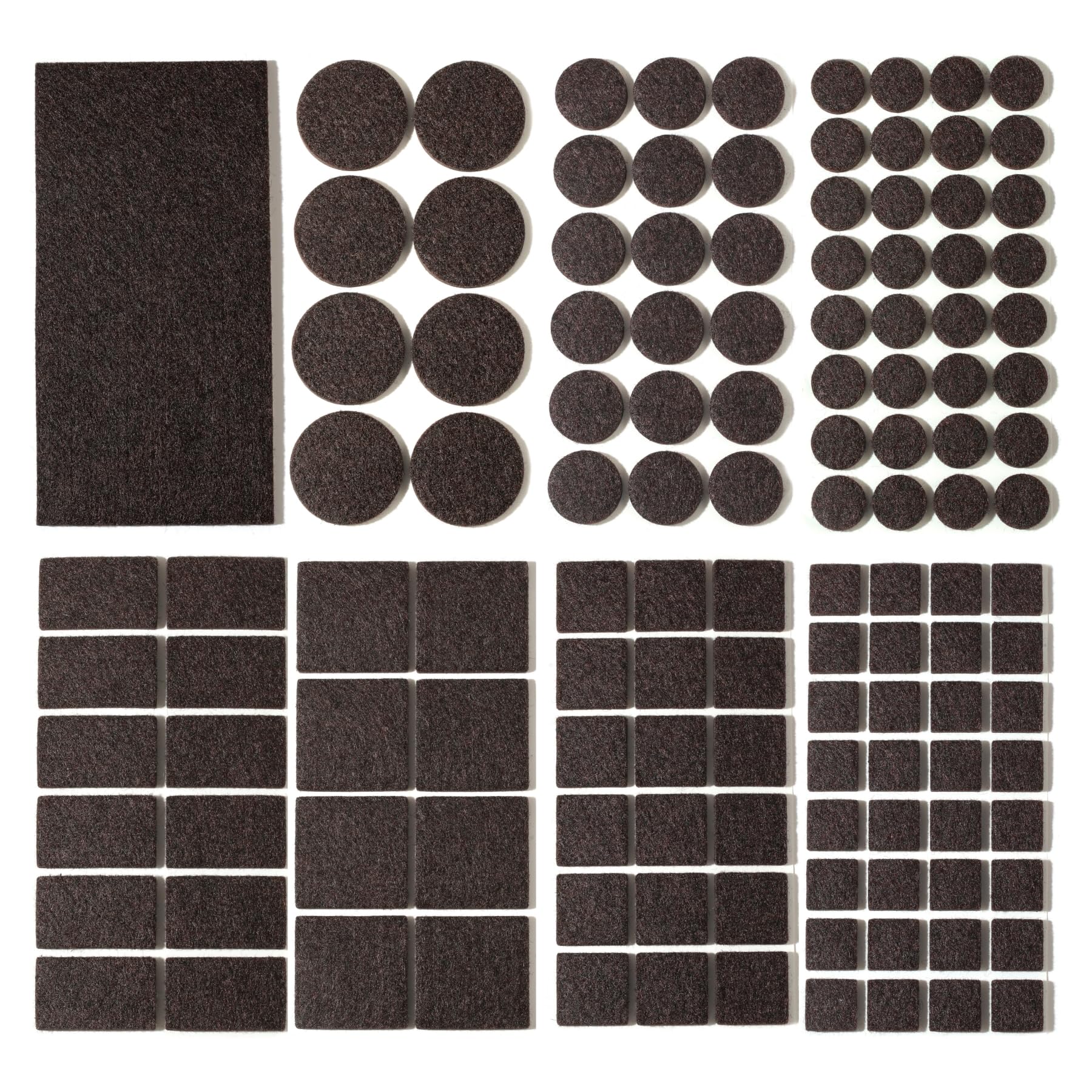 Felt Furniture Pads for Hardwood Floors 129 Piece (129 Count)