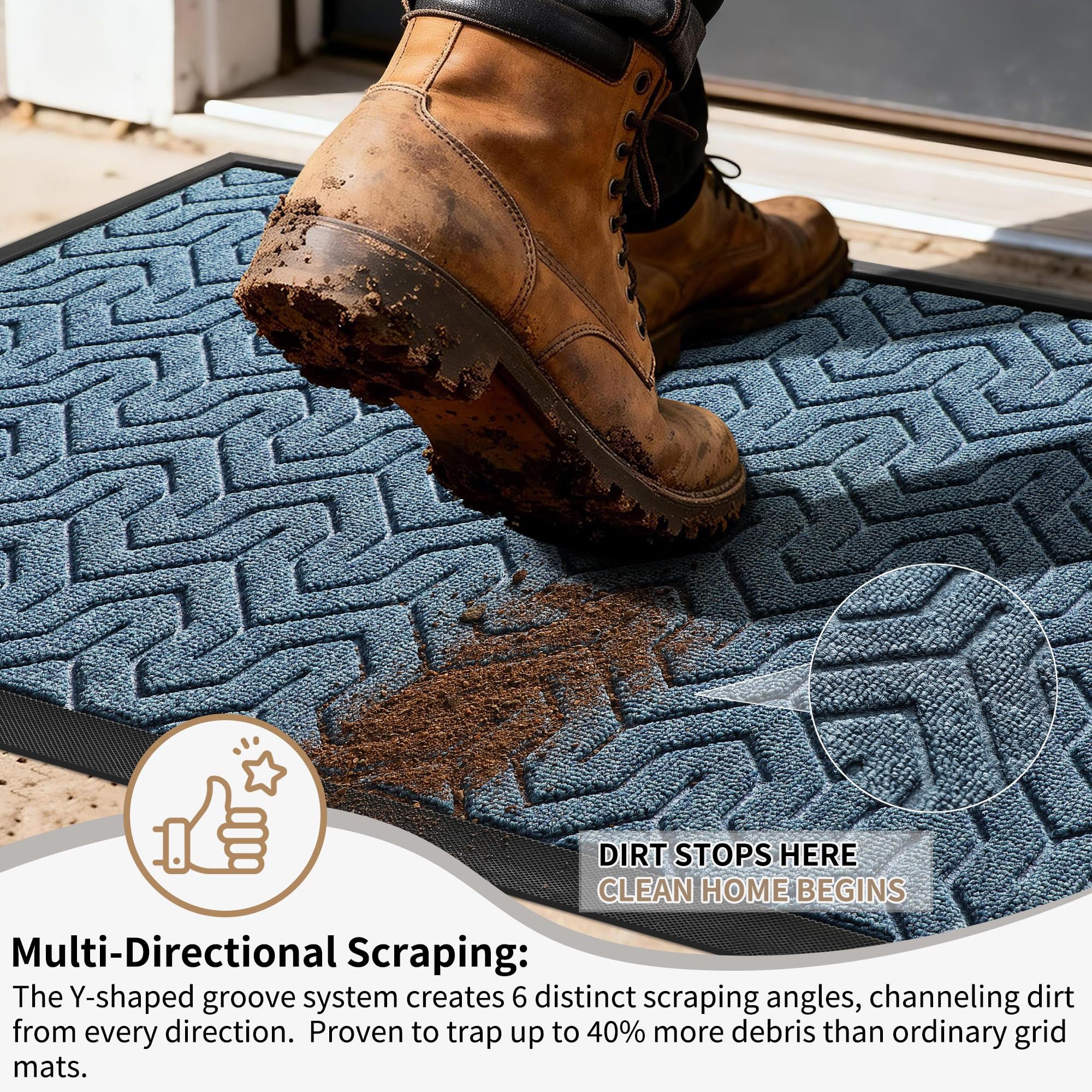 Large Door Mat Outside Entrance 47x32
