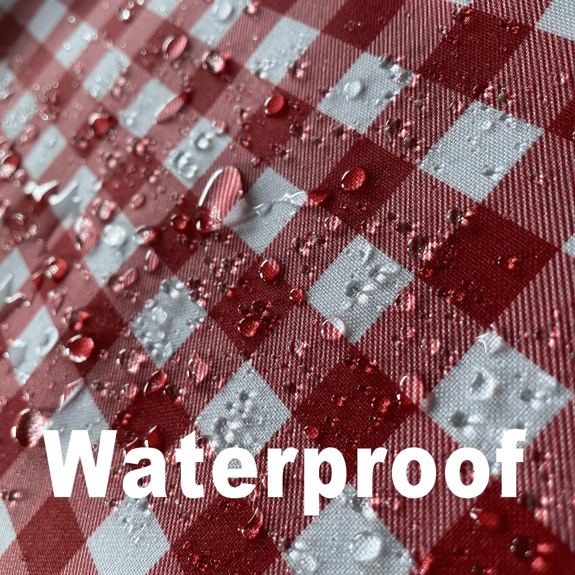 Waterproof Checkered Tablecloth Fabric