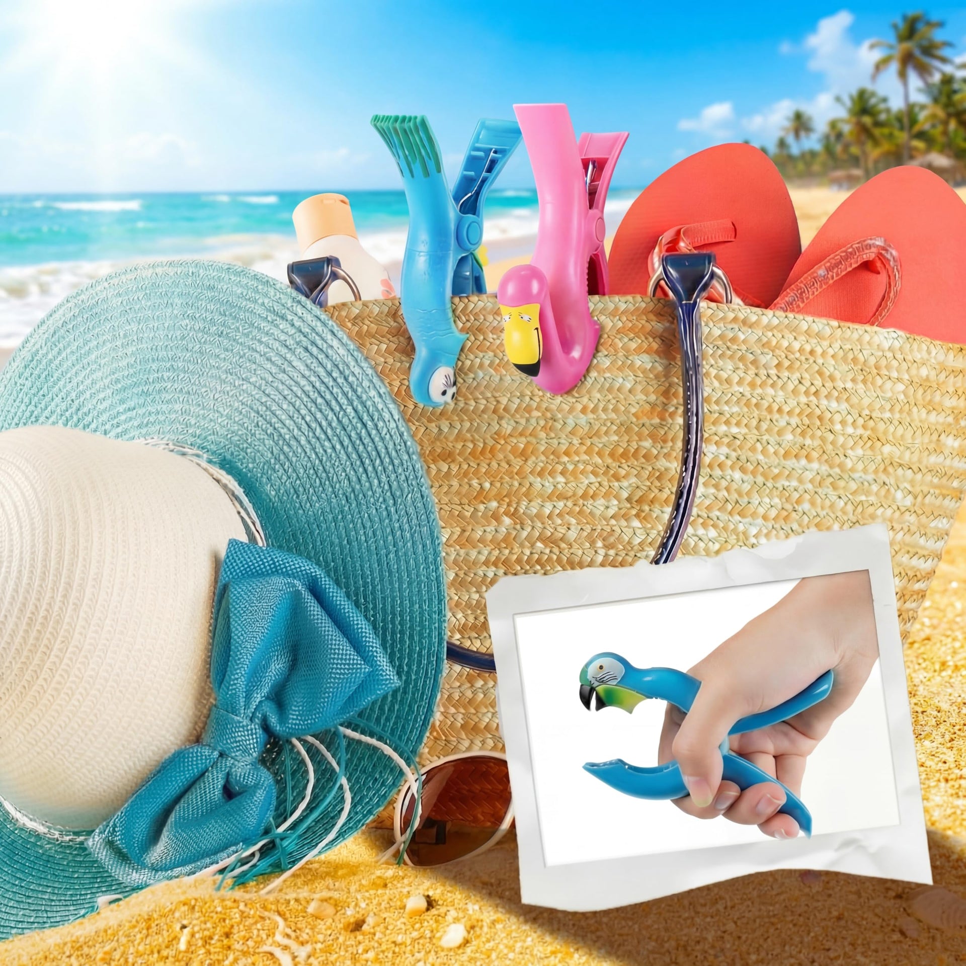 4 Pcs Beach Towel Clips (4 Count )
