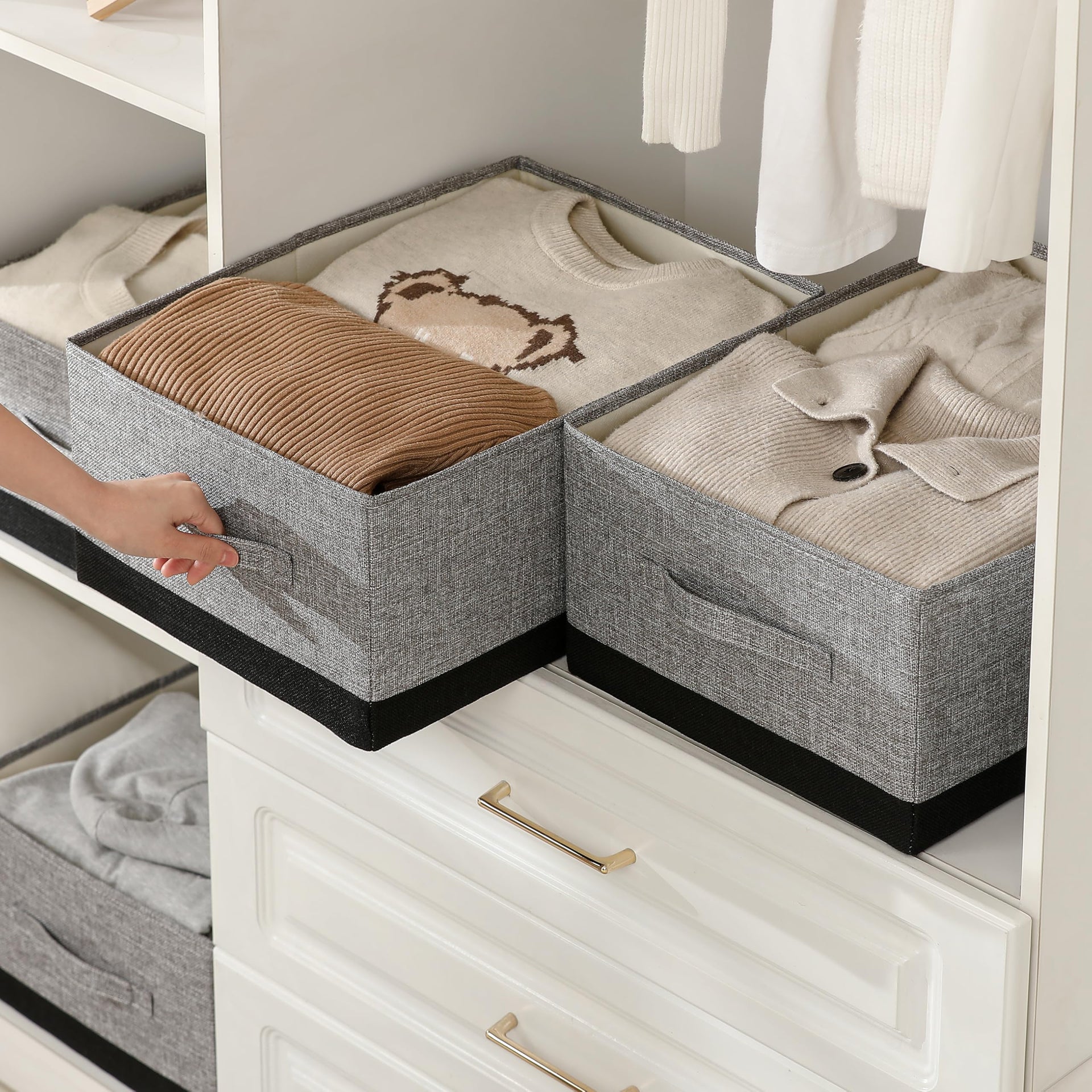 Linen Folding Storage Bins