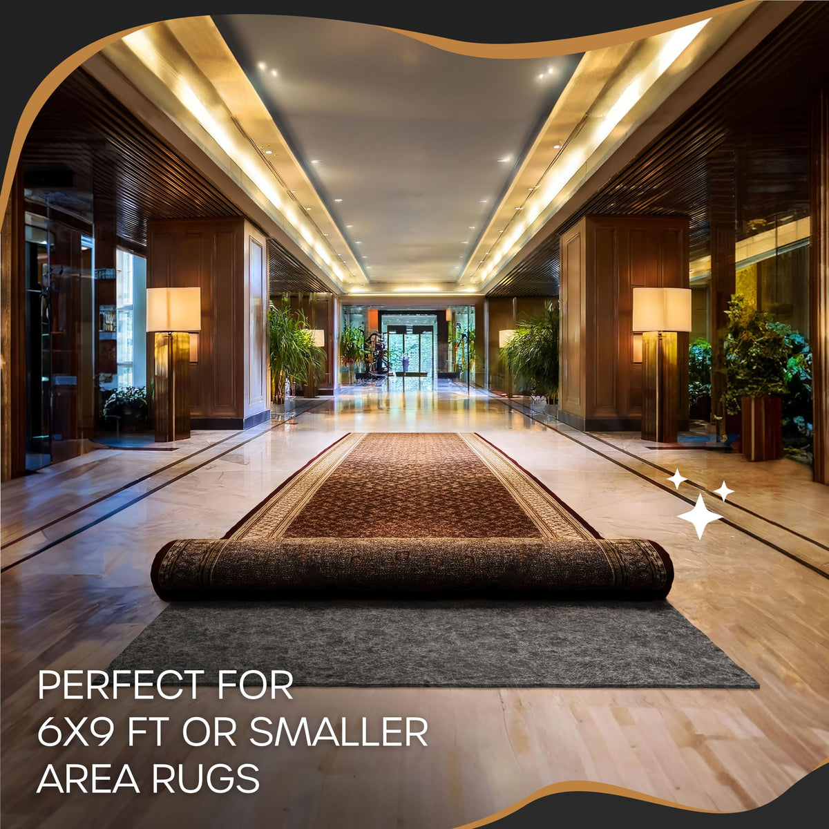 6x9 Rug Pad Non Slip (54 Sq Ft)