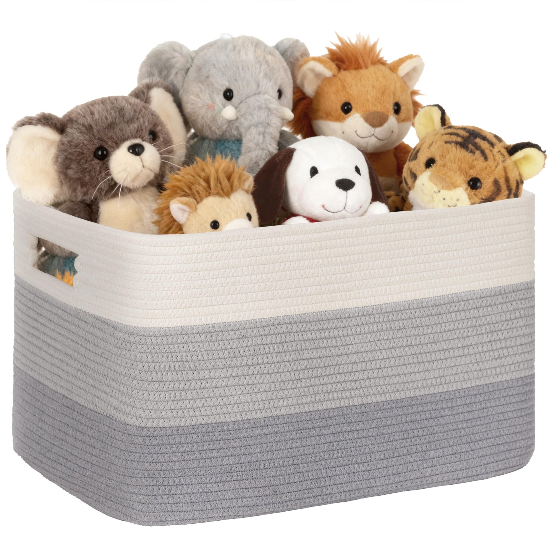 60L Woven Laundry Basket Hamper with Handles