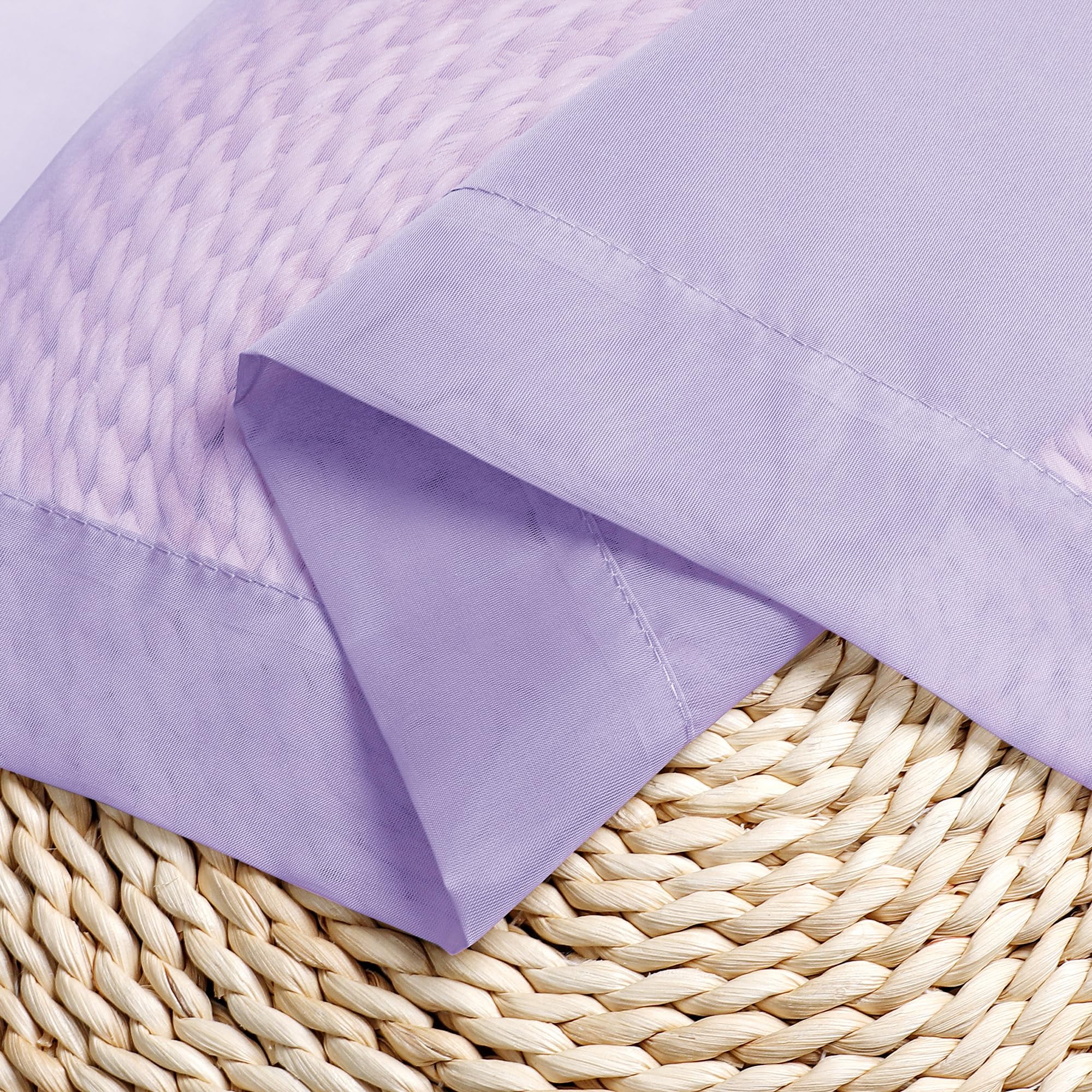 Lilac Sheer Curtains 54 Inch Long 2 Panels (2 Count)